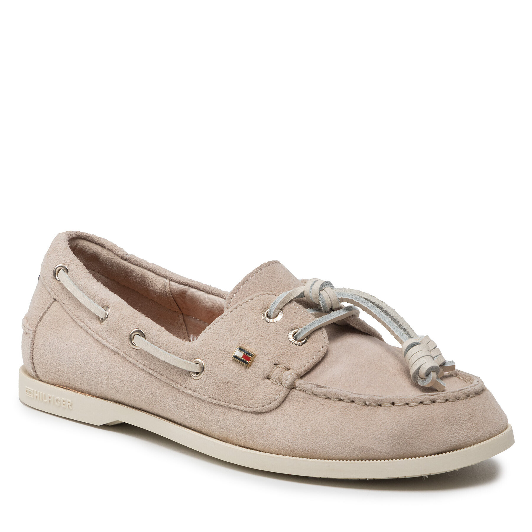 Tommy Hilfiger Mokasíny Tommy Feminine Boat Shoe FW0FW06347 Béžová - Pepit.sk