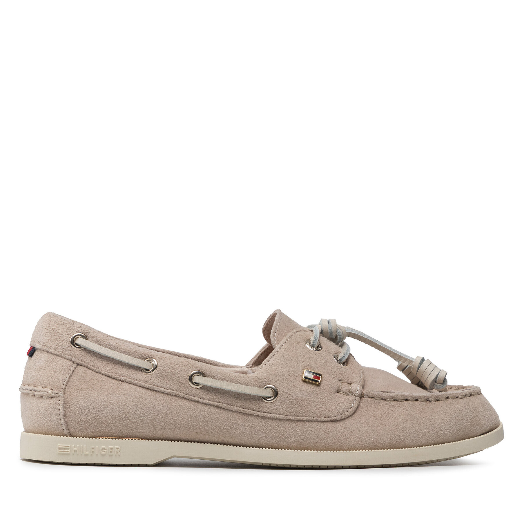 Tommy Hilfiger Mokasíny Tommy Feminine Boat Shoe FW0FW06347 Béžová - Pepit.sk