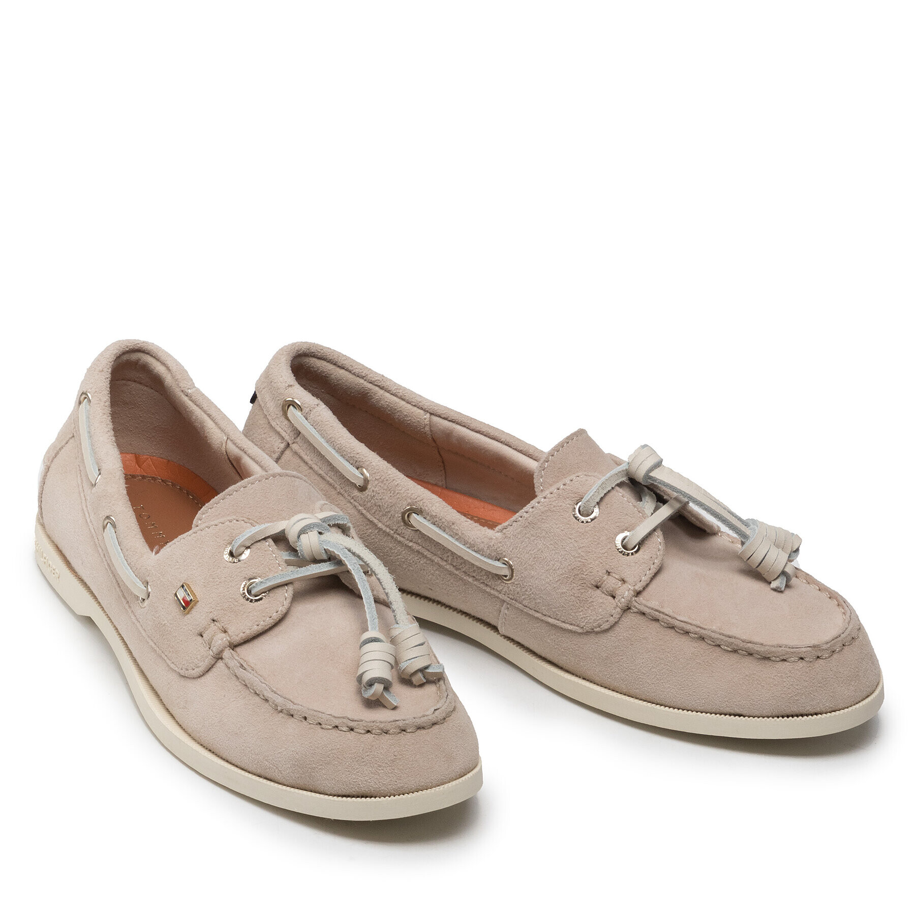 Tommy Hilfiger Mokasíny Tommy Feminine Boat Shoe FW0FW06347 Béžová - Pepit.sk