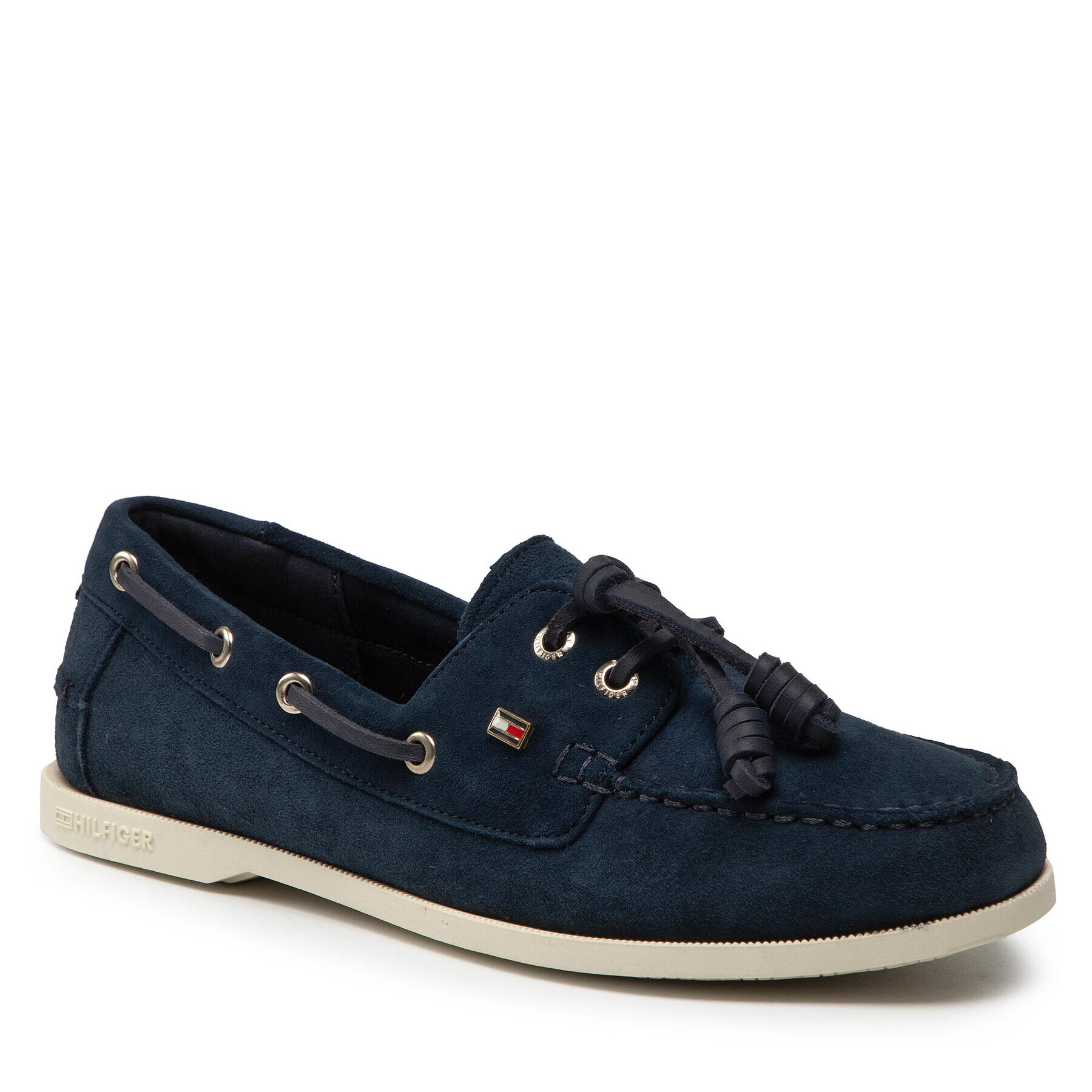 Tommy Hilfiger Mokasíny Tommy Feminine Boat Shoe FW0FW06347 Tmavomodrá - Pepit.sk