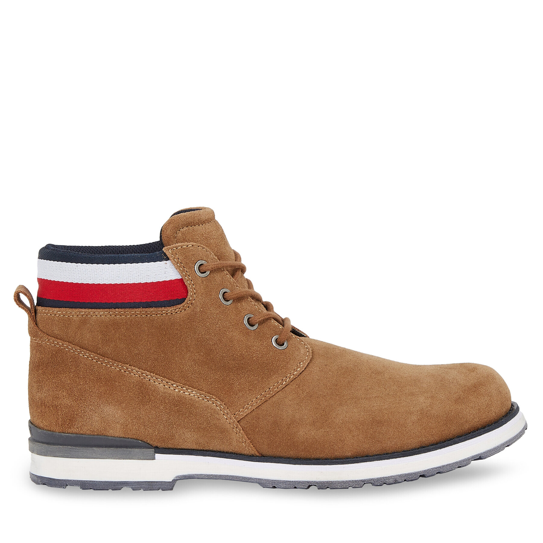 Tommy Hilfiger Outdoorová obuv Core Hilfiger Suede Boot FM0FM04800 Hnedá - Pepit.sk