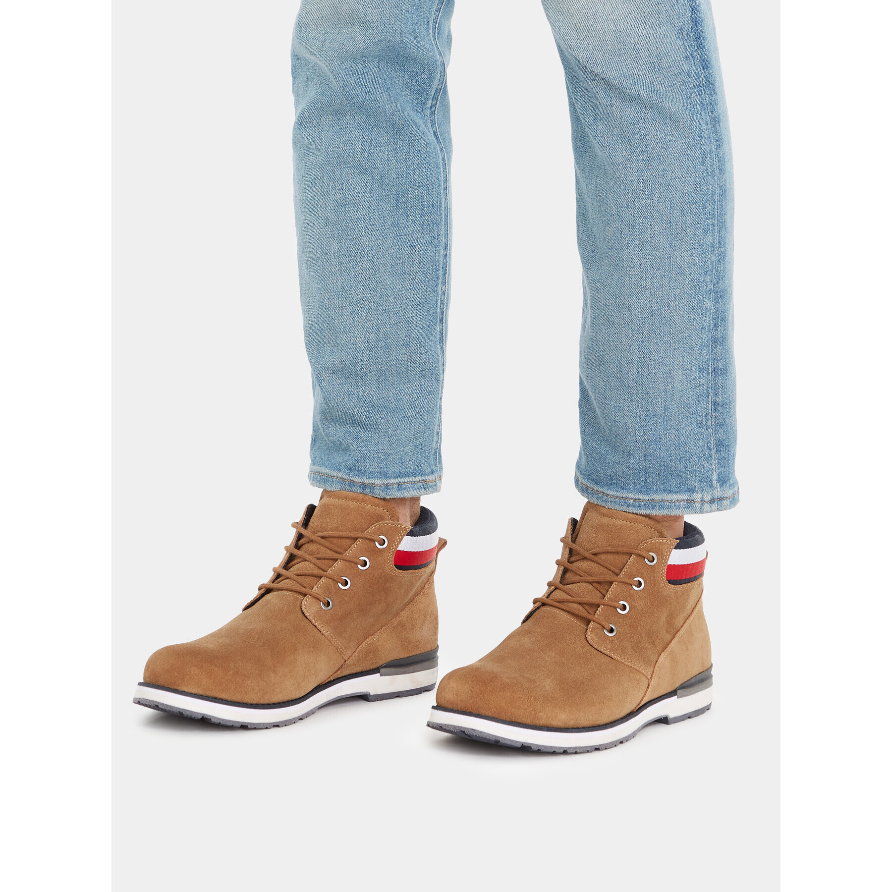 Tommy Hilfiger Outdoorová obuv Core Hilfiger Suede Boot FM0FM04800 Hnedá - Pepit.sk