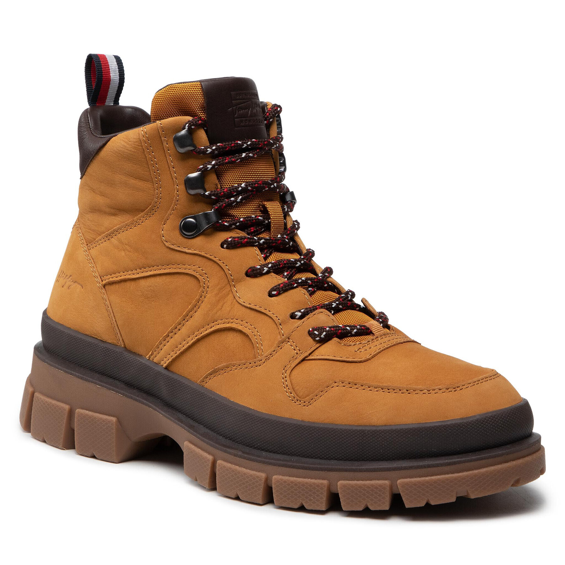 Tommy Hilfiger Outdoorová obuv Fashion Hybrid Nubuck Boot FM0FM03880 Hnedá - Pepit.sk