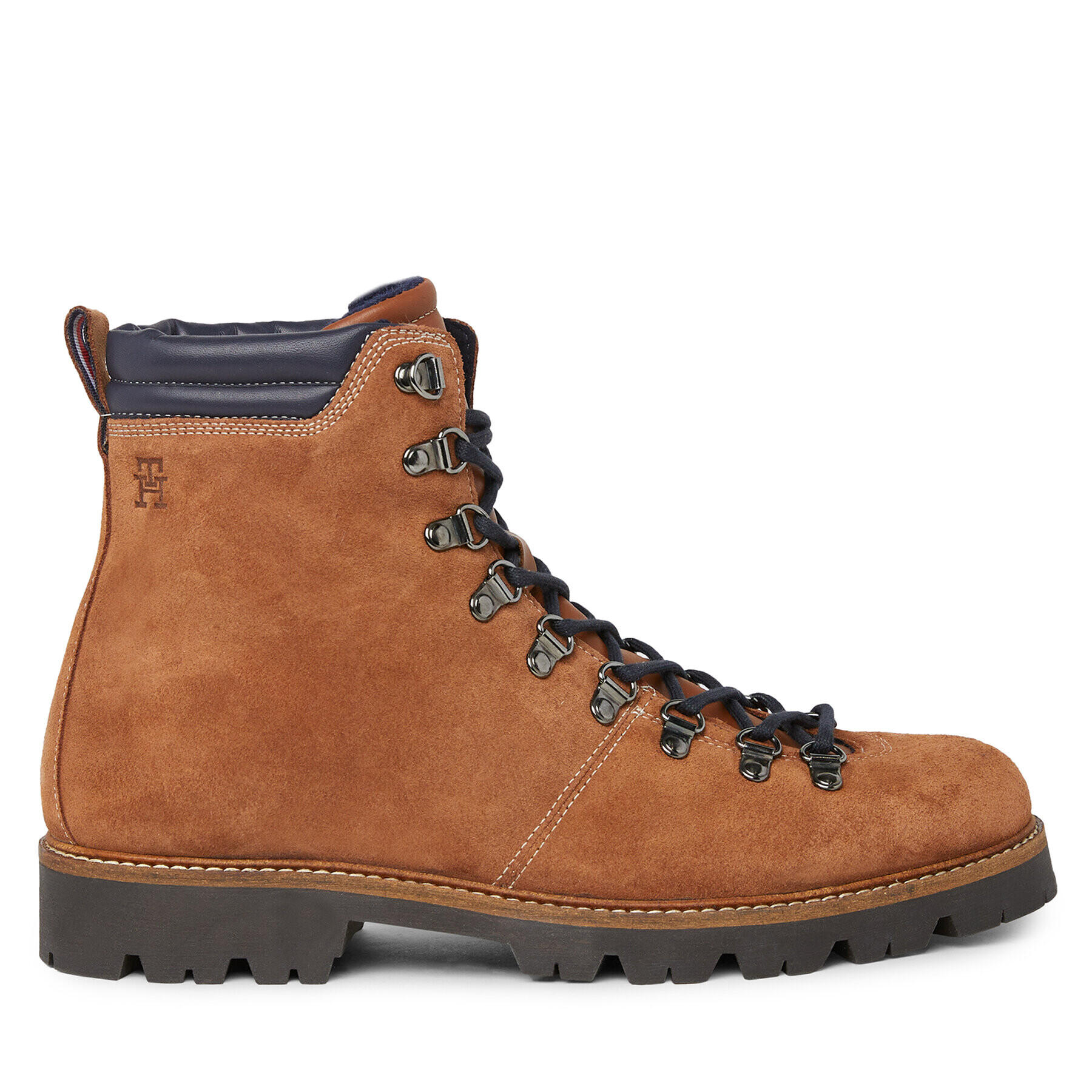 Tommy Hilfiger Outdoorová obuv Hilfiger W Mix Suede Hooks Boot FM0FM04764 Hnedá - Pepit.sk