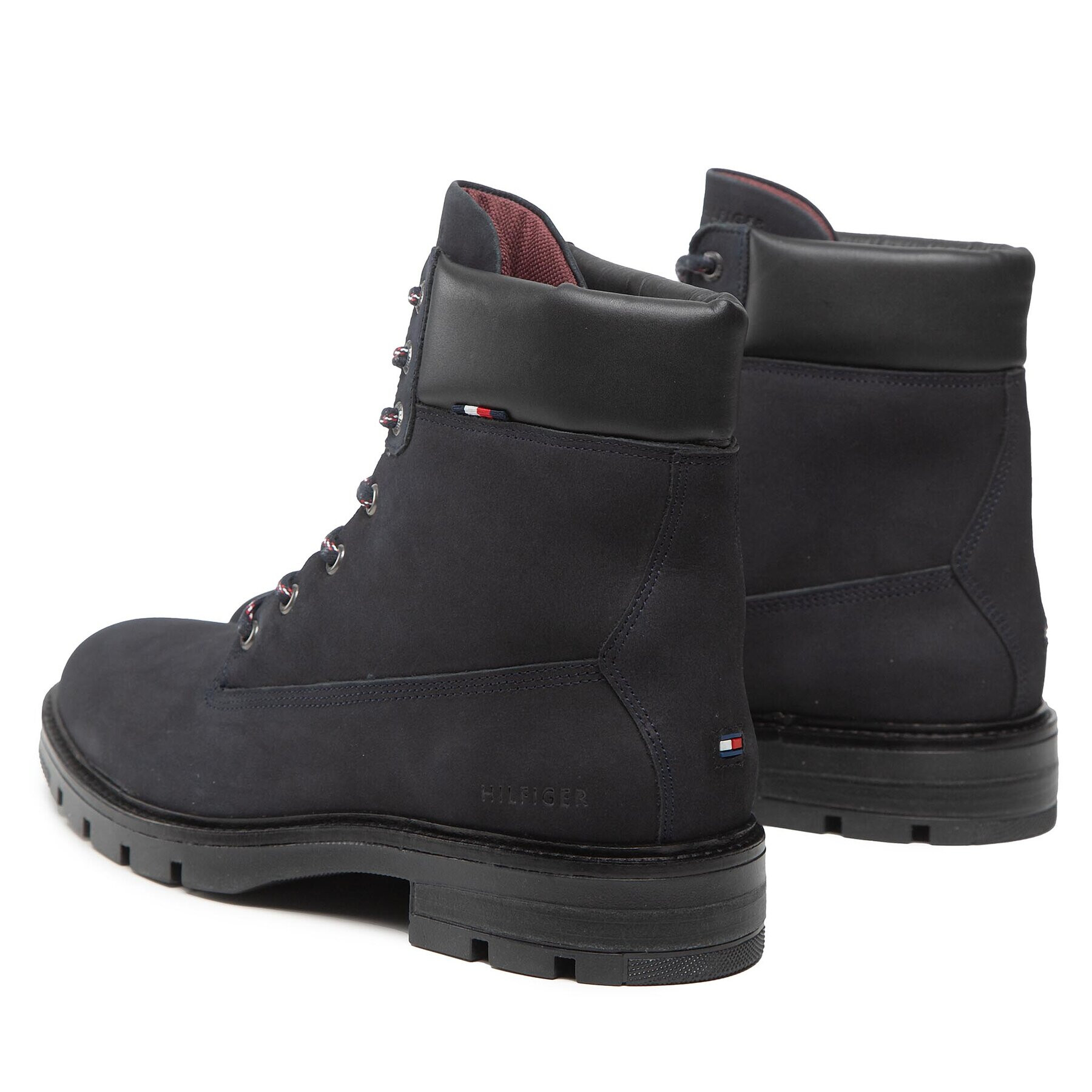 Tommy Hilfiger Outdoorová obuv Padded Nubuck Boot FM0FM04205 Tmavomodrá - Pepit.sk