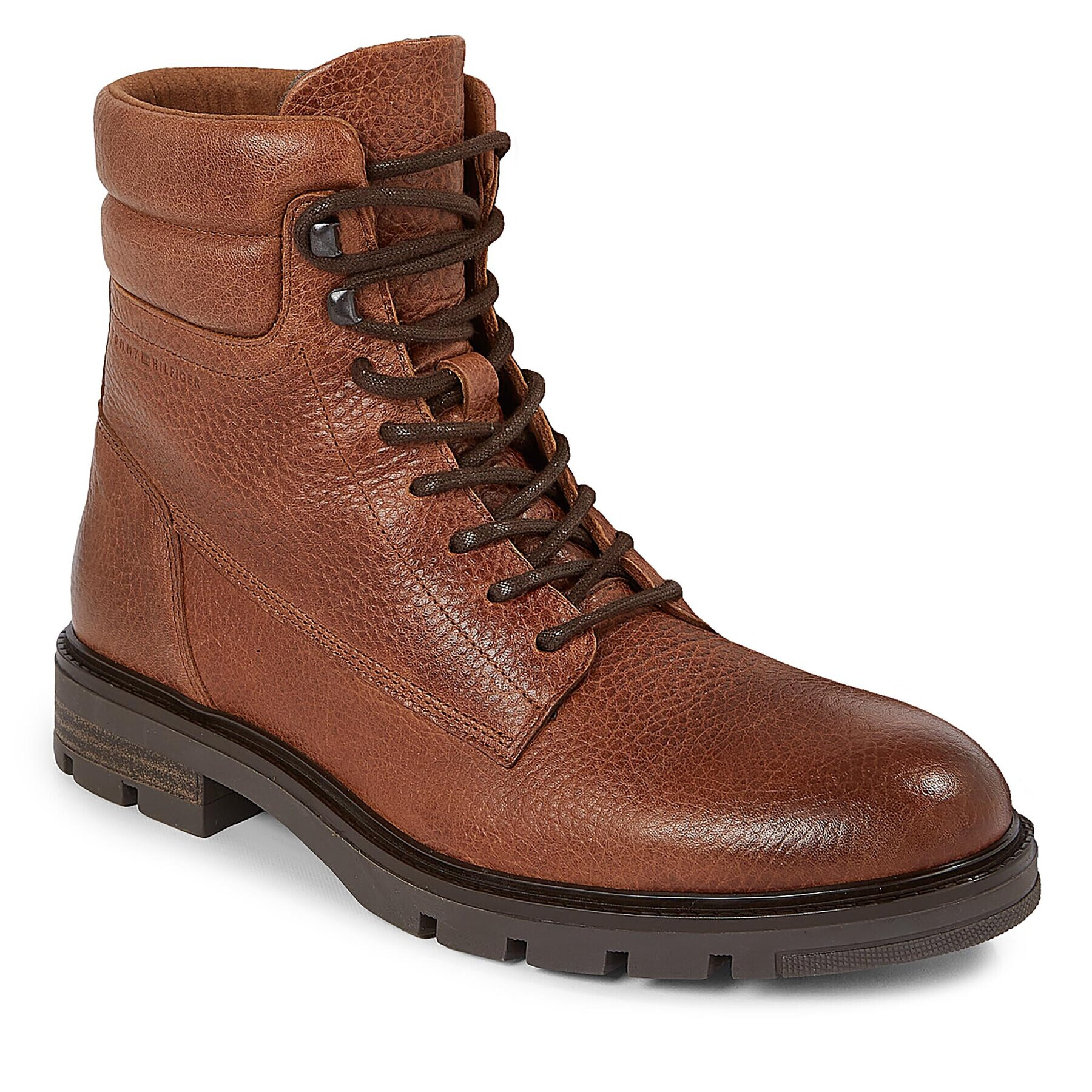 Tommy Hilfiger Outdoorová obuv Warm Padded Hilfiger Lth Boot FM0FM04802 Hnedá - Pepit.sk