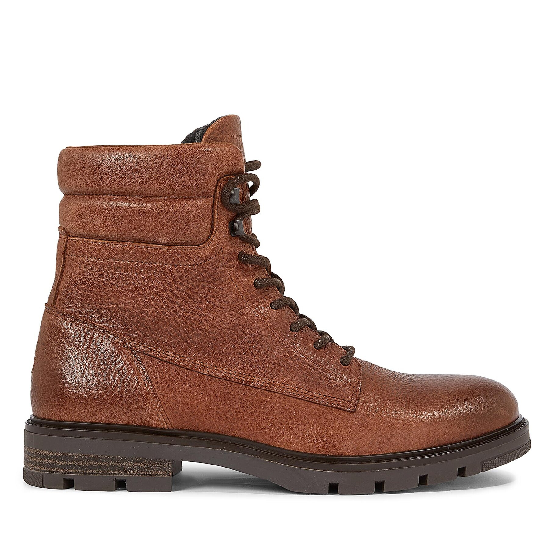 Tommy Hilfiger Outdoorová obuv Warm Padded Hilfiger Lth Boot FM0FM04802 Hnedá - Pepit.sk