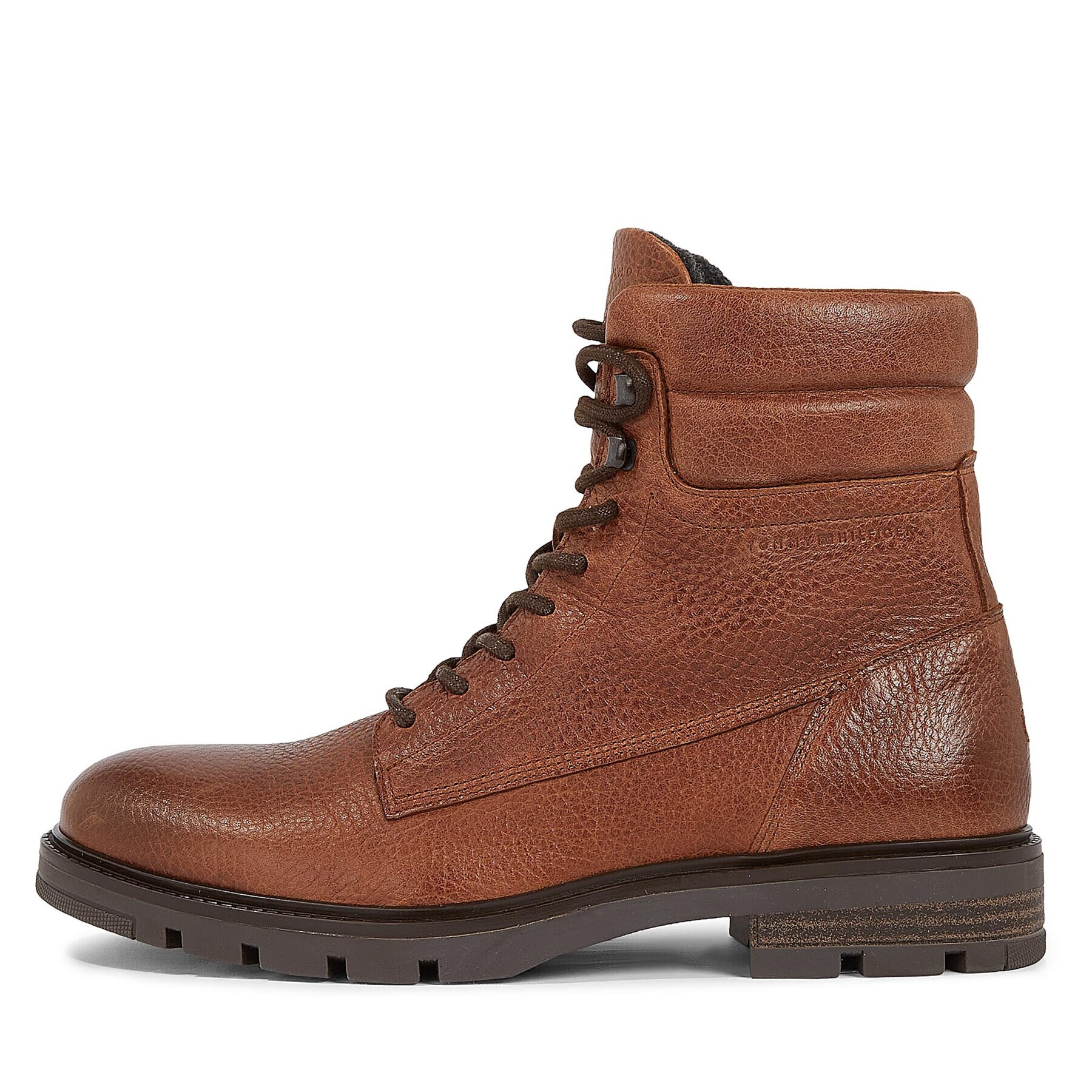 Tommy Hilfiger Outdoorová obuv Warm Padded Hilfiger Lth Boot FM0FM04802 Hnedá - Pepit.sk