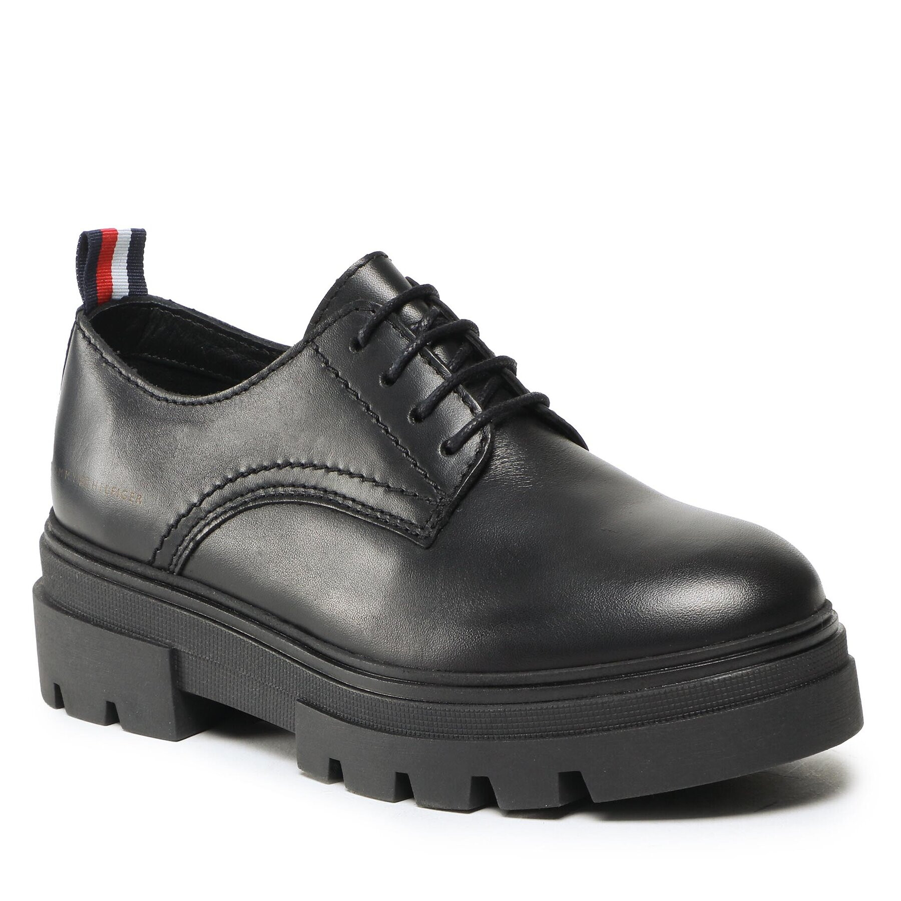 Tommy Hilfiger Oxfordky Leather LAce Up Shoe FW0FW06780 Čierna - Pepit.sk