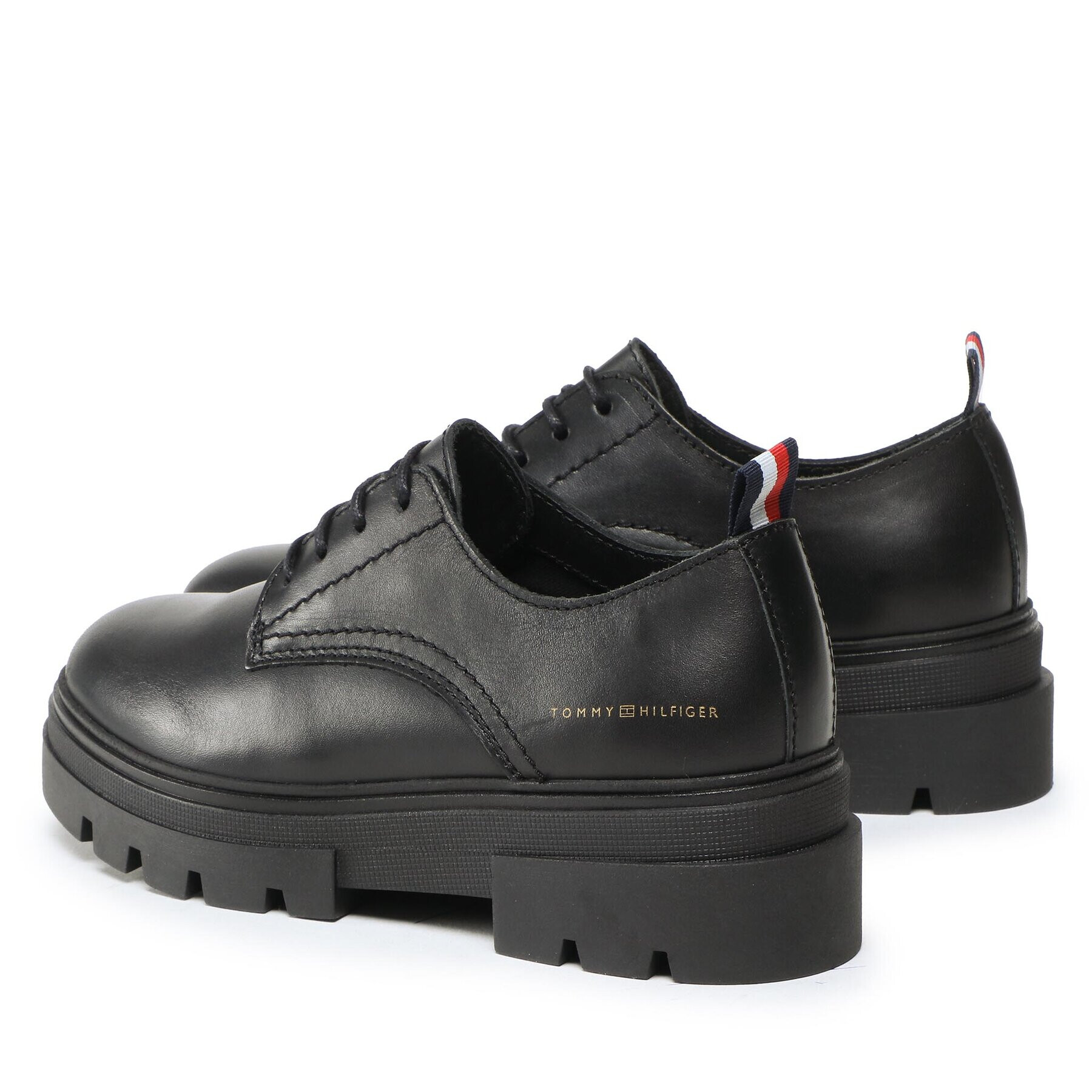 Tommy Hilfiger Oxfordky Leather LAce Up Shoe FW0FW06780 Čierna - Pepit.sk