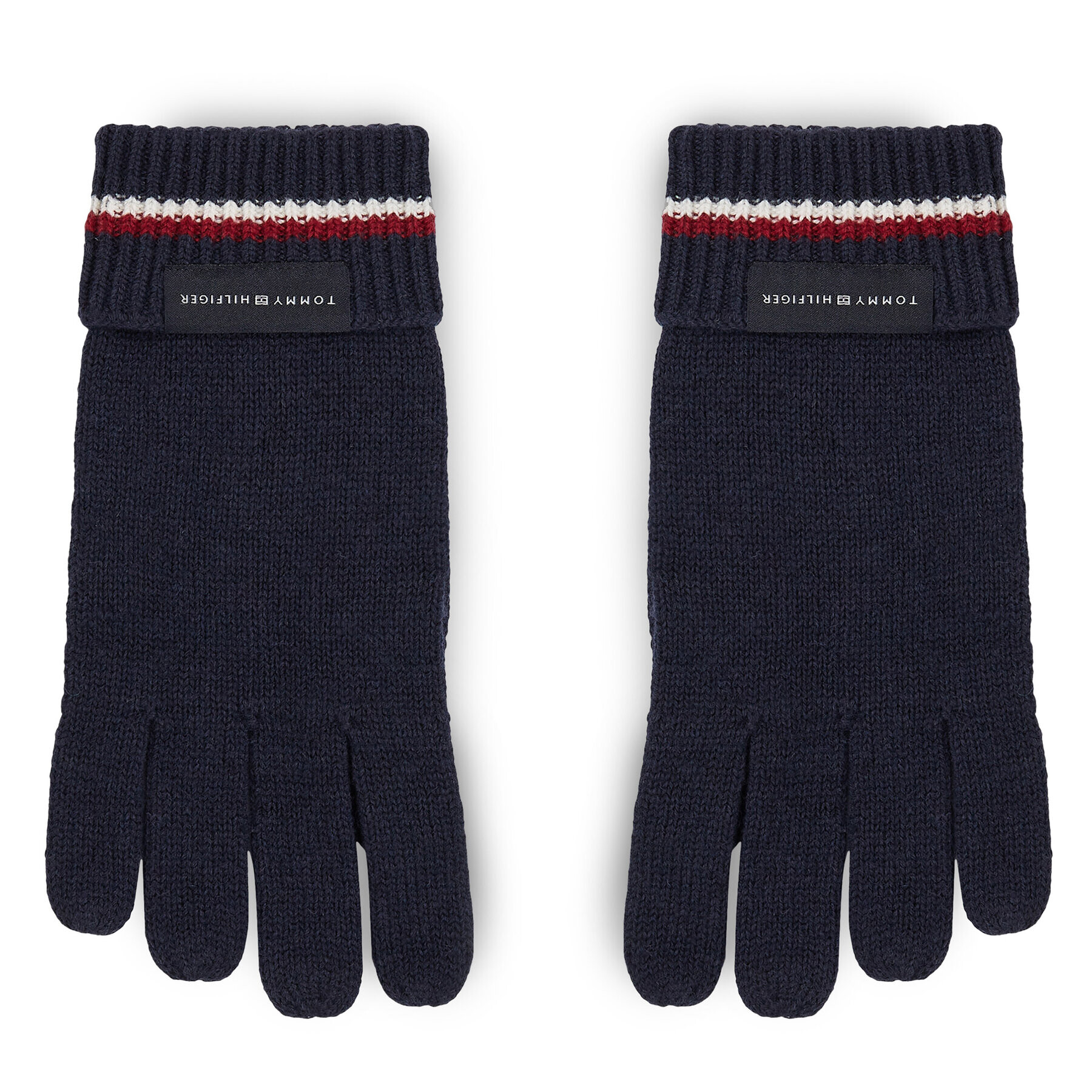 Tommy Hilfiger Pánske rukavice Corporate Knit Gloves AM0AM11488 Tmavomodrá - Pepit.sk