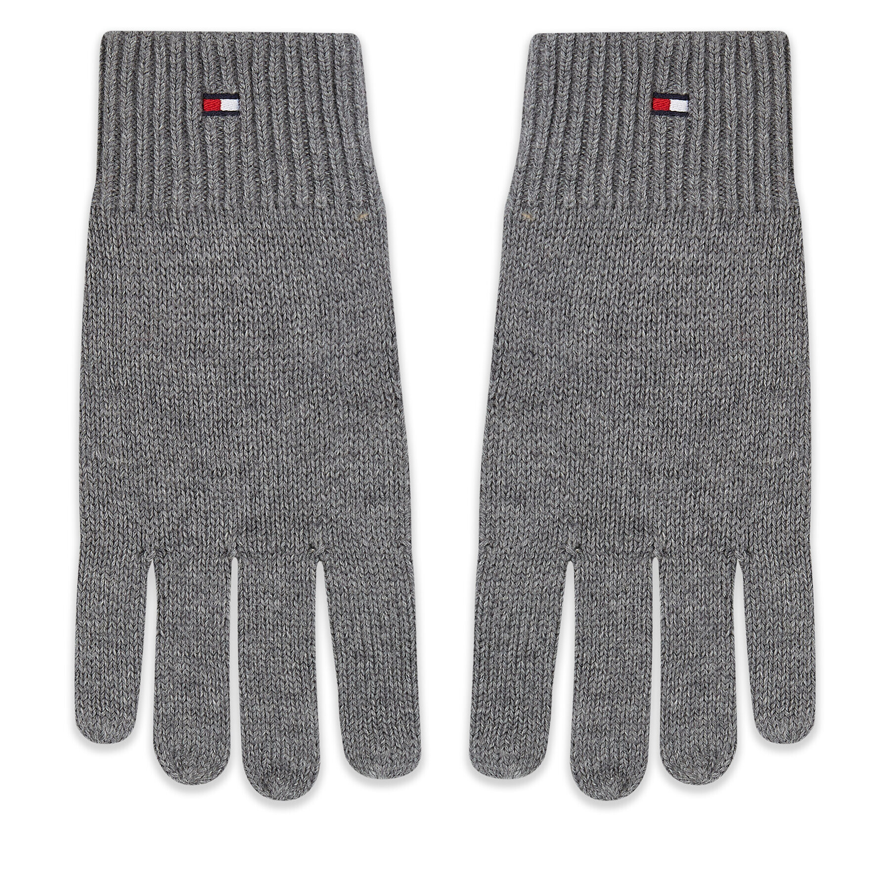 Tommy Hilfiger Pánske rukavice Essential Flag Knitted Gloves AM0AM11048 Sivá - Pepit.sk