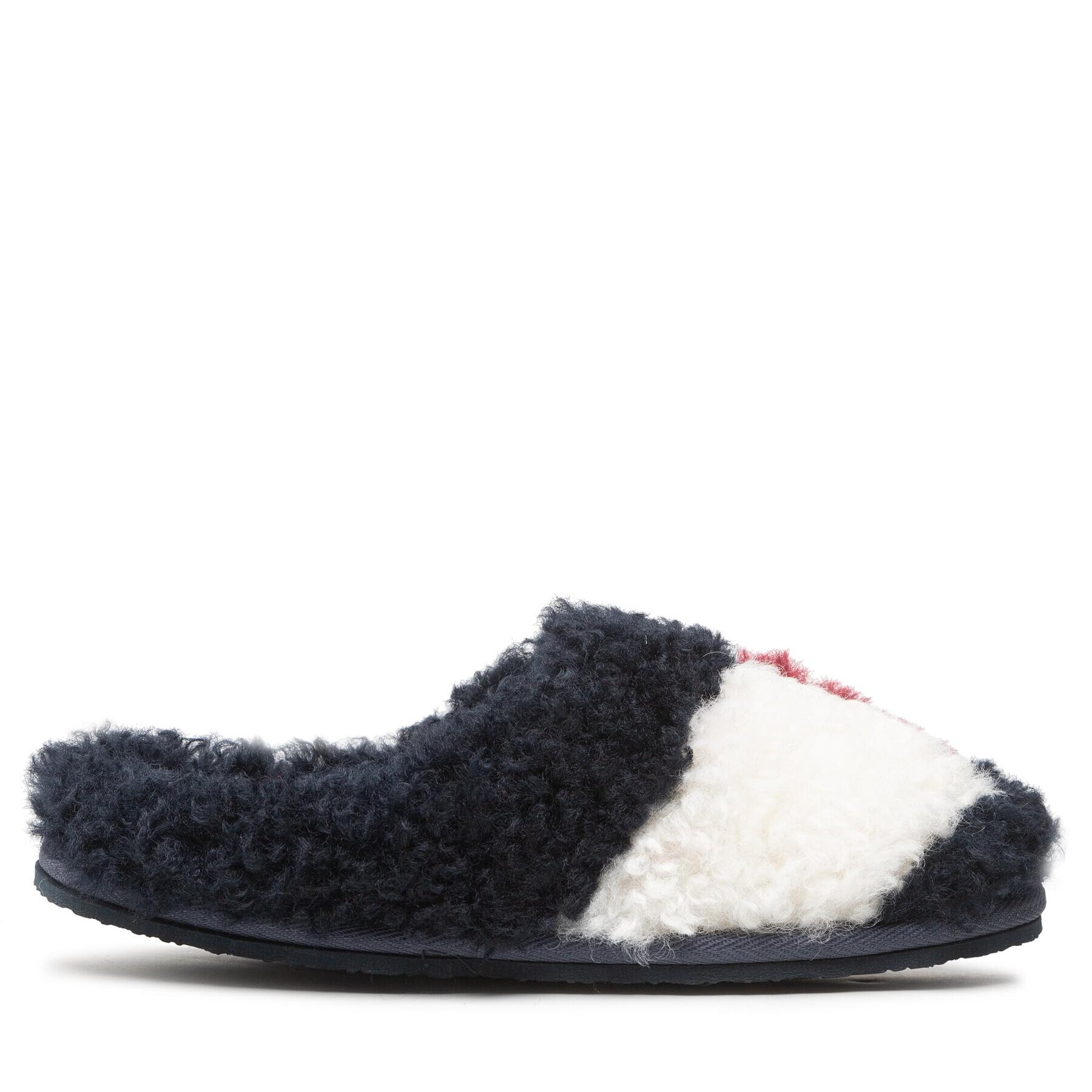 Tommy Hilfiger Papuče Th Home Slipper Sherpa Fur FW0FW06577 Tmavomodrá - Pepit.sk