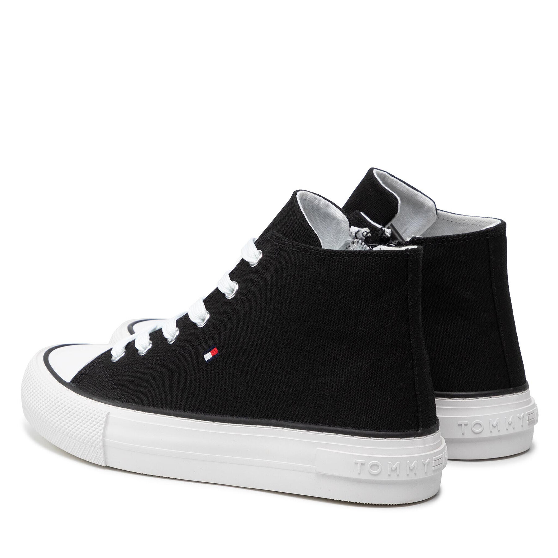 Tommy Hilfiger Plátenky High Top Lace-Up Sneaker T3A4-32119-0890 S Čierna - Pepit.sk