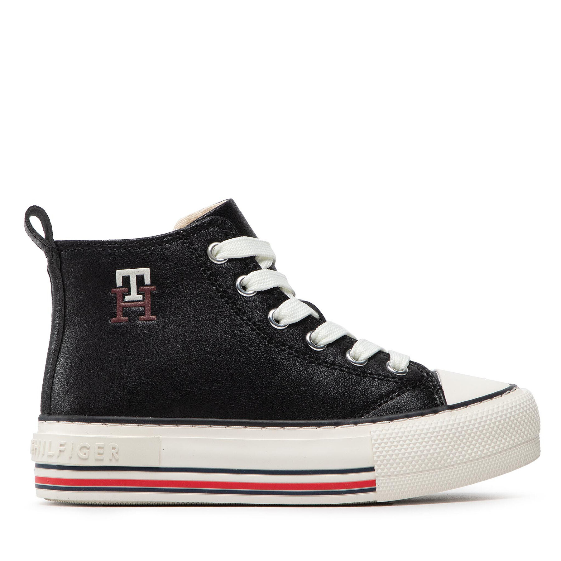 Tommy Hilfiger Plátenky High Top Lace-Up Sneaker T3A9-32288-1355 M Čierna - Pepit.sk