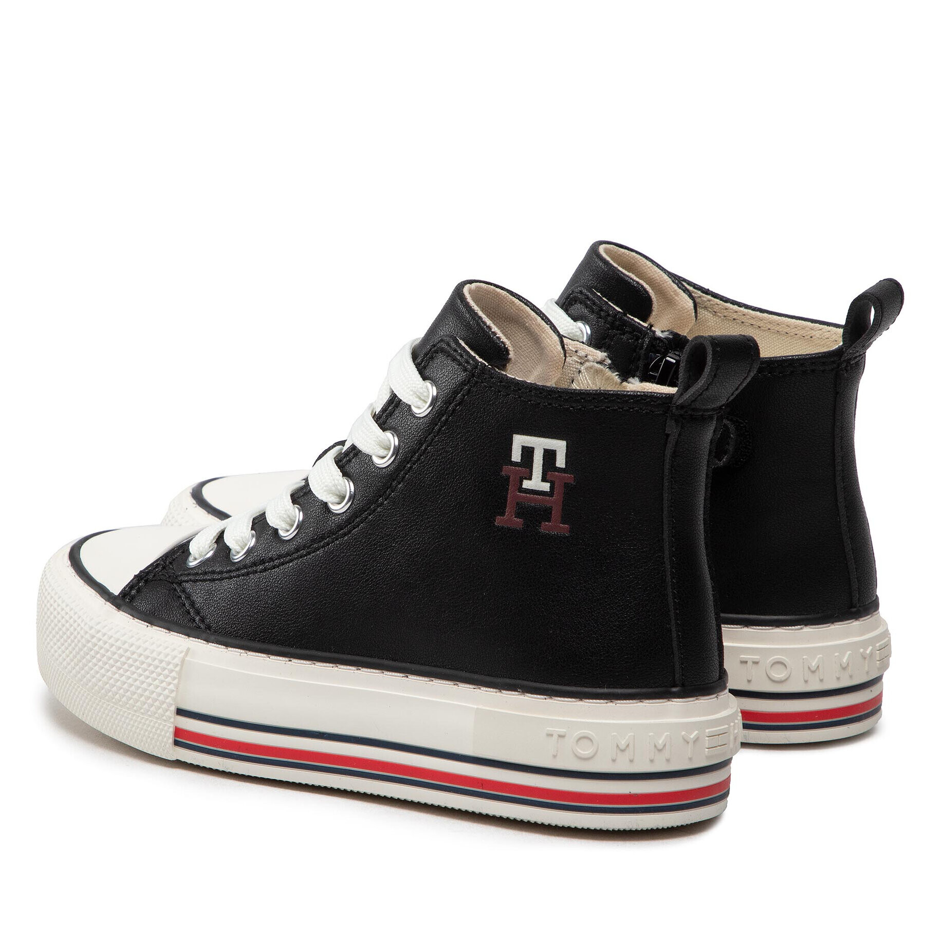 Tommy Hilfiger Plátenky High Top Lace-Up Sneaker T3A9-32288-1355 M Čierna - Pepit.sk