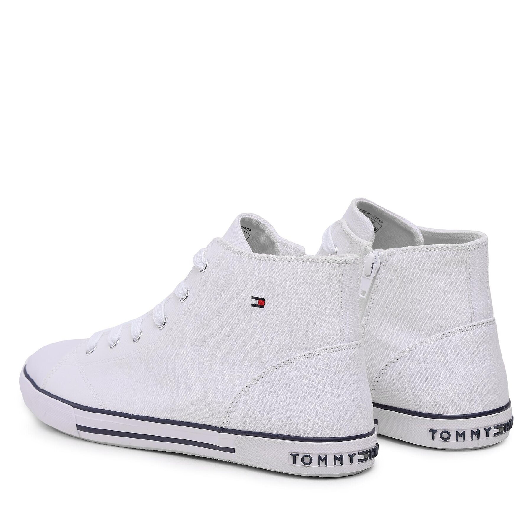 Tommy Hilfiger Plátenky High Top Lace-Up Sneaker T3X4-32209-0890 S Biela - Pepit.sk