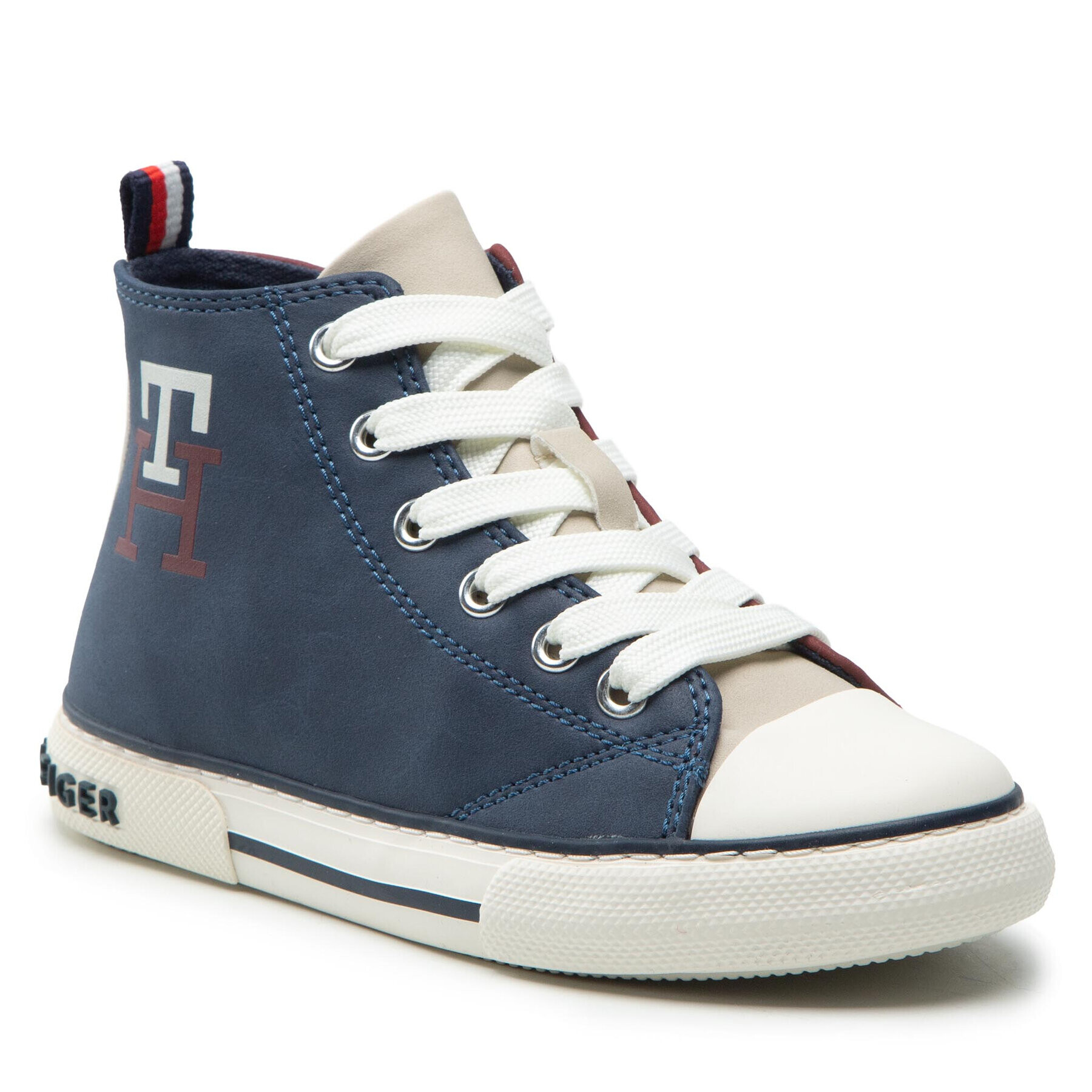 Tommy Hilfiger Plátenky High Top Lace-Up Sneaker T3X9-32451-1441 M Tmavomodrá - Pepit.sk