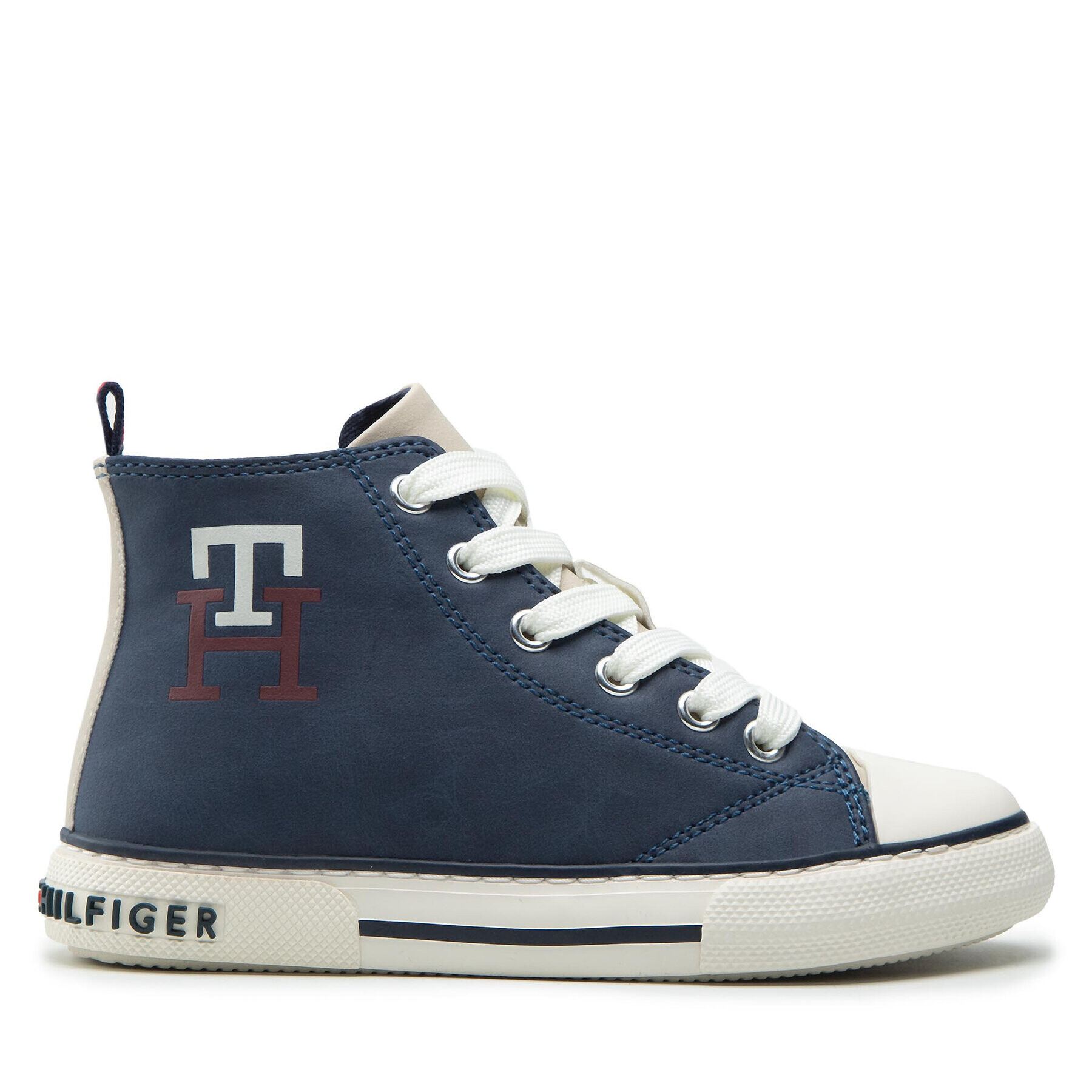 Tommy Hilfiger Plátenky High Top Lace-Up Sneaker T3X9-32451-1441 M Tmavomodrá - Pepit.sk