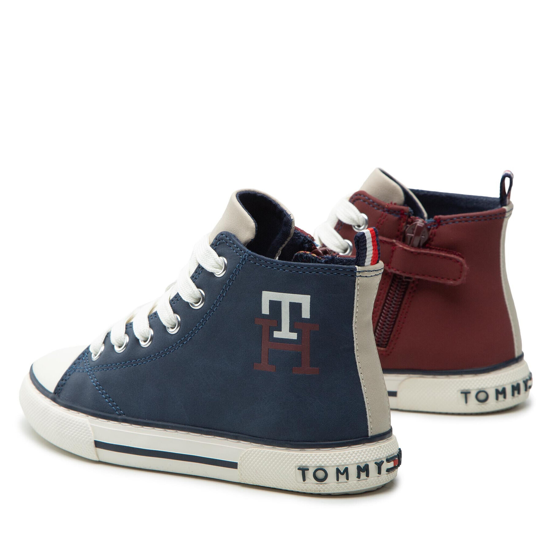 Tommy Hilfiger Plátenky High Top Lace-Up Sneaker T3X9-32451-1441 M Tmavomodrá - Pepit.sk