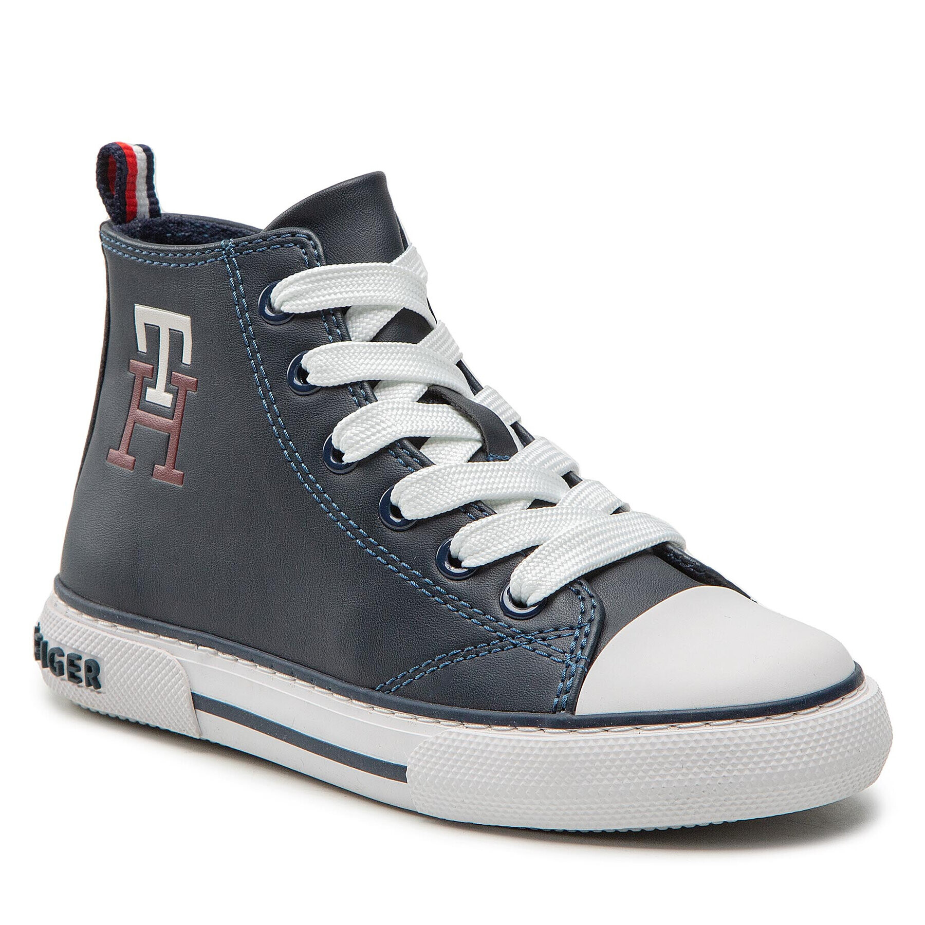 Tommy Hilfiger Plátenky High Top Lace Up Sneaker T3X9-32452-1355 M Tmavomodrá - Pepit.sk