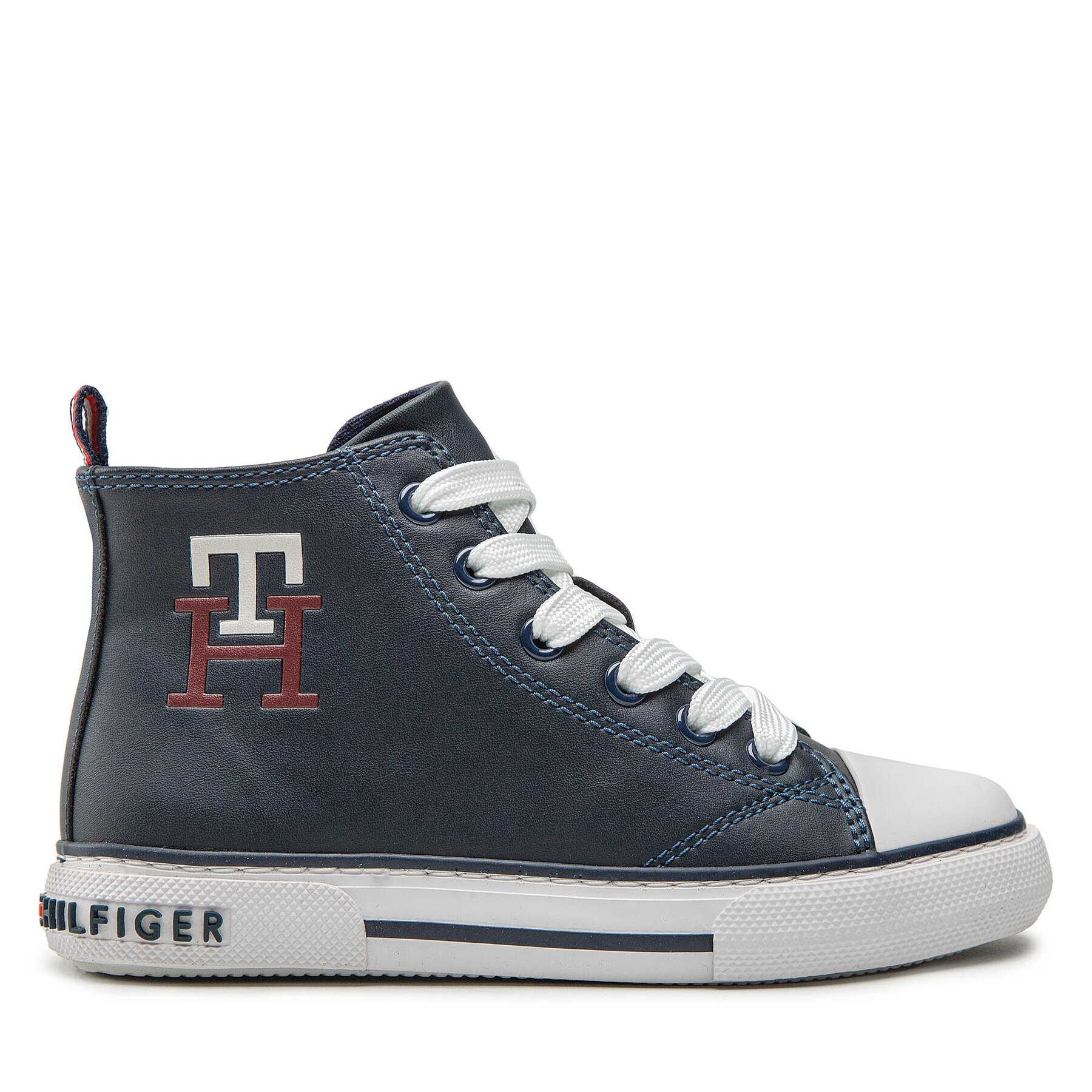 Tommy Hilfiger Plátenky High Top Lace Up Sneaker T3X9-32452-1355 M Tmavomodrá - Pepit.sk