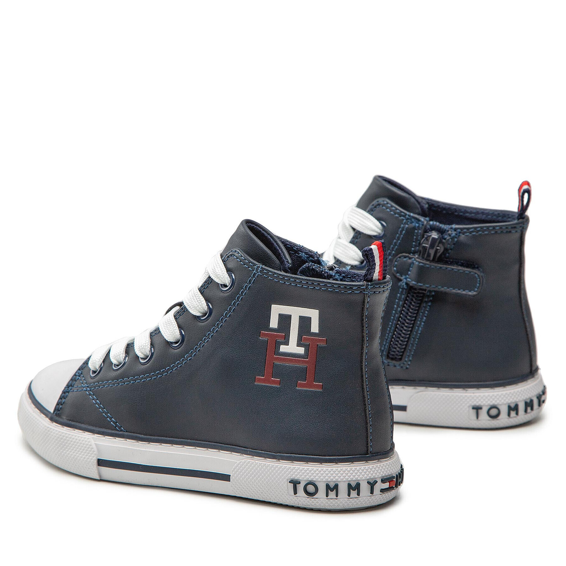 Tommy Hilfiger Plátenky High Top Lace Up Sneaker T3X9-32452-1355 M Tmavomodrá - Pepit.sk