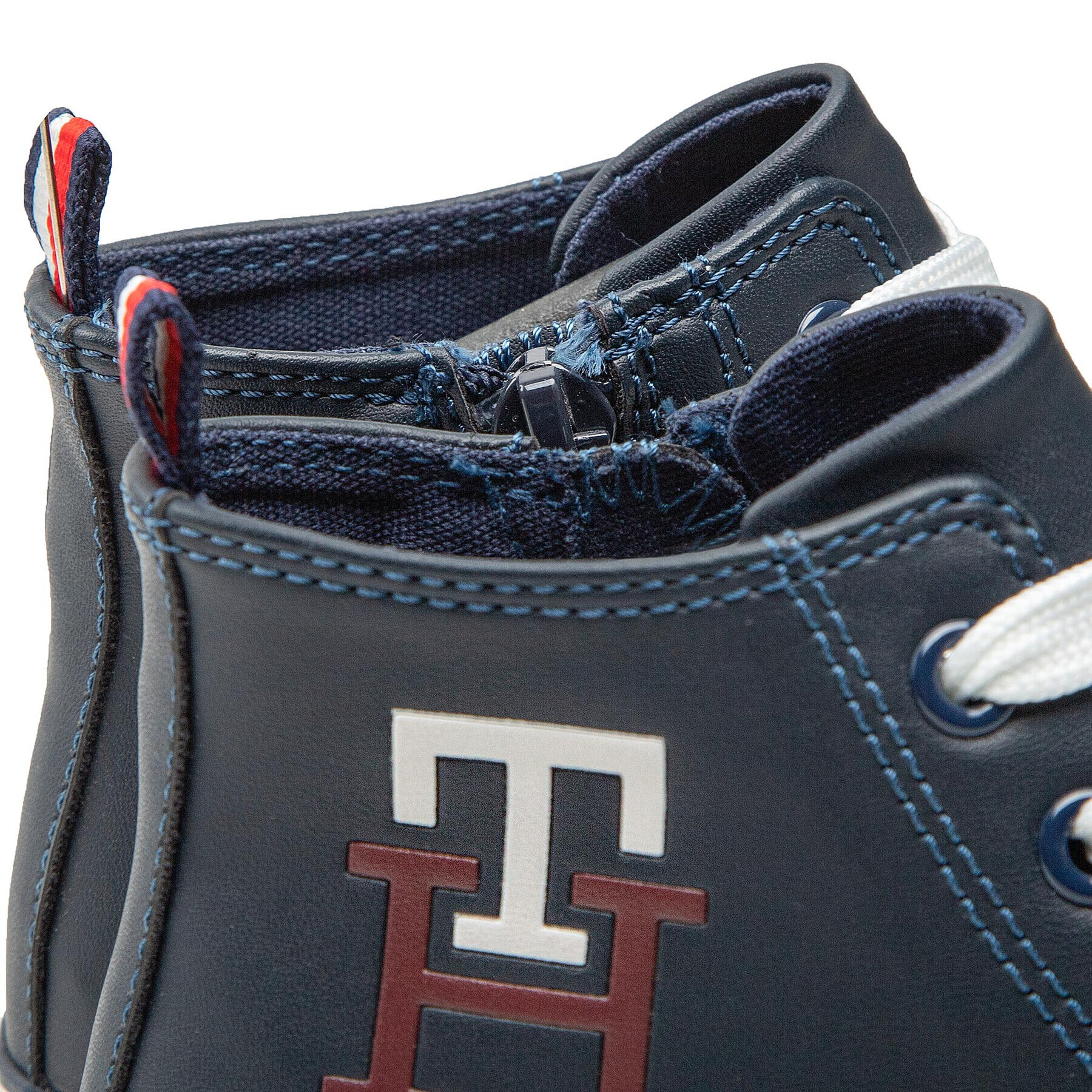 Tommy Hilfiger Plátenky High Top Lace Up Sneaker T3X9-32452-1355 M Tmavomodrá - Pepit.sk