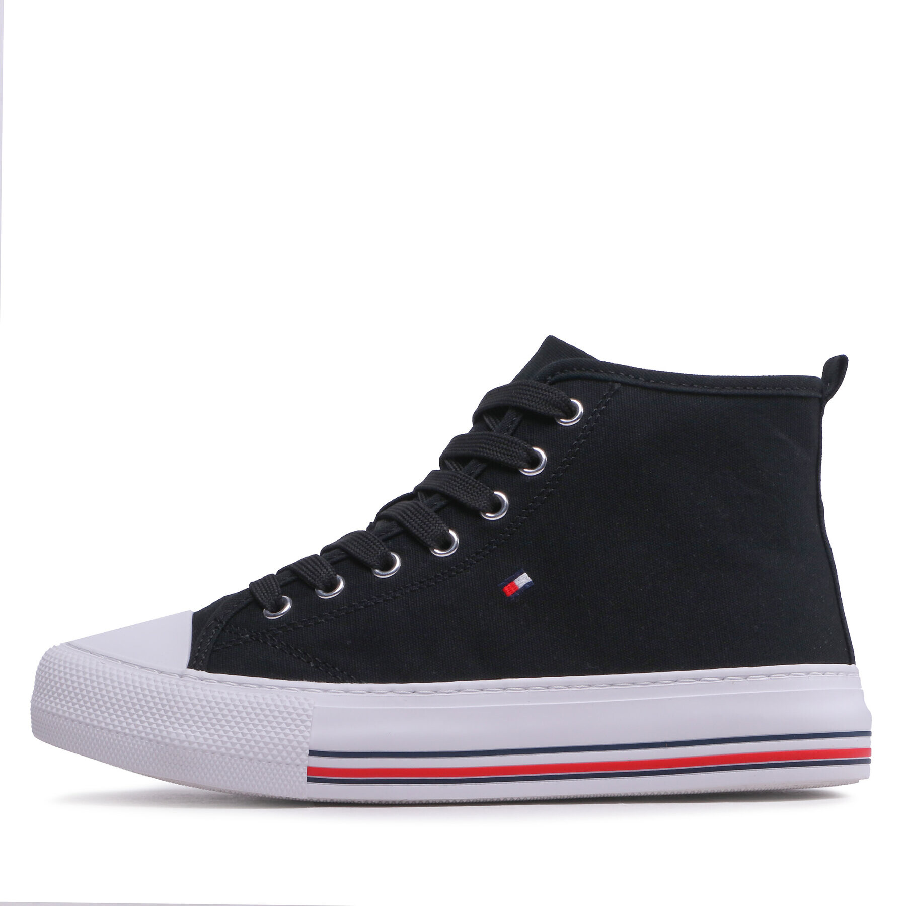 Tommy Hilfiger Plátenky High Top Lace-Up T3A9-32679-0890 S Čierna - Pepit.sk