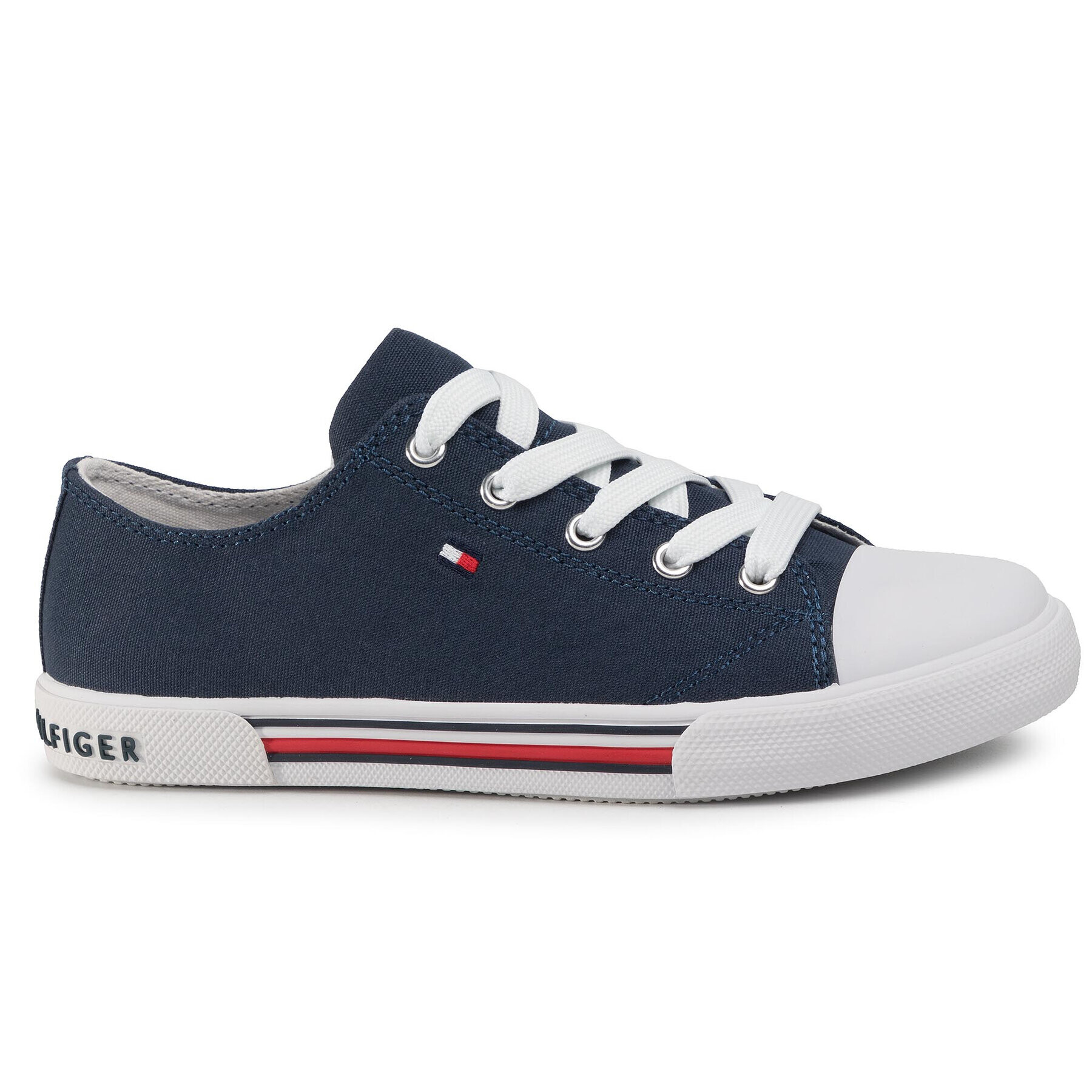 Tommy Hilfiger Plátenky Low Cut Lace-Up Sneaker T3X4-30692-0890 S Tmavomodrá - Pepit.sk