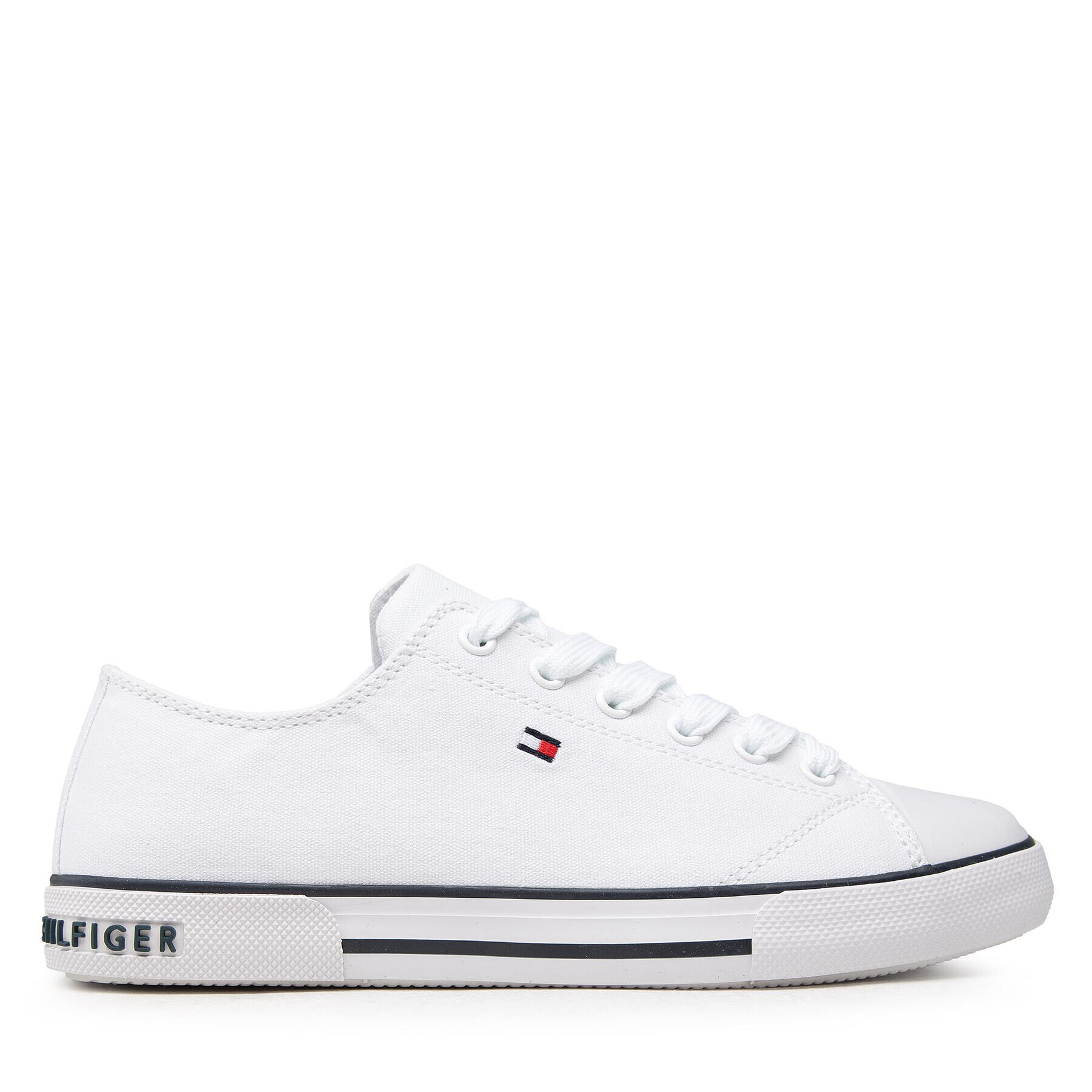 Tommy Hilfiger Plátenky Low Cut Lace-Up Sneaker T3X4-32207-0890 S Biela - Pepit.sk