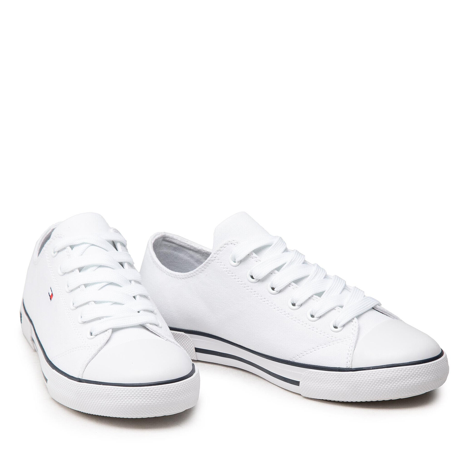 Tommy Hilfiger Plátenky Low Cut Lace-Up Sneaker T3X4-32207-0890 S Biela - Pepit.sk