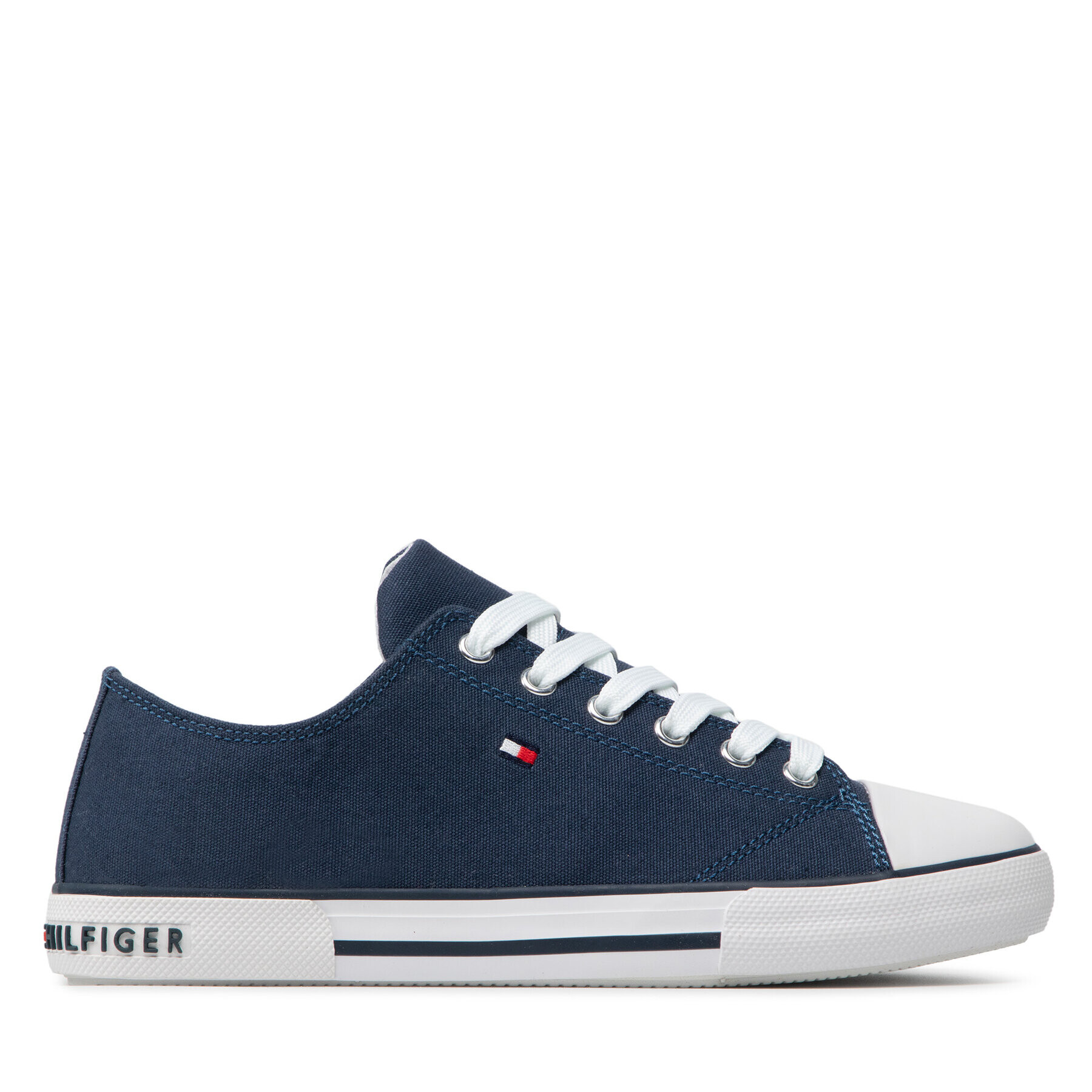 Tommy Hilfiger Plátenky Low Cut Lace-Up Sneaker T3X4-32207-0890 S Tmavomodrá - Pepit.sk