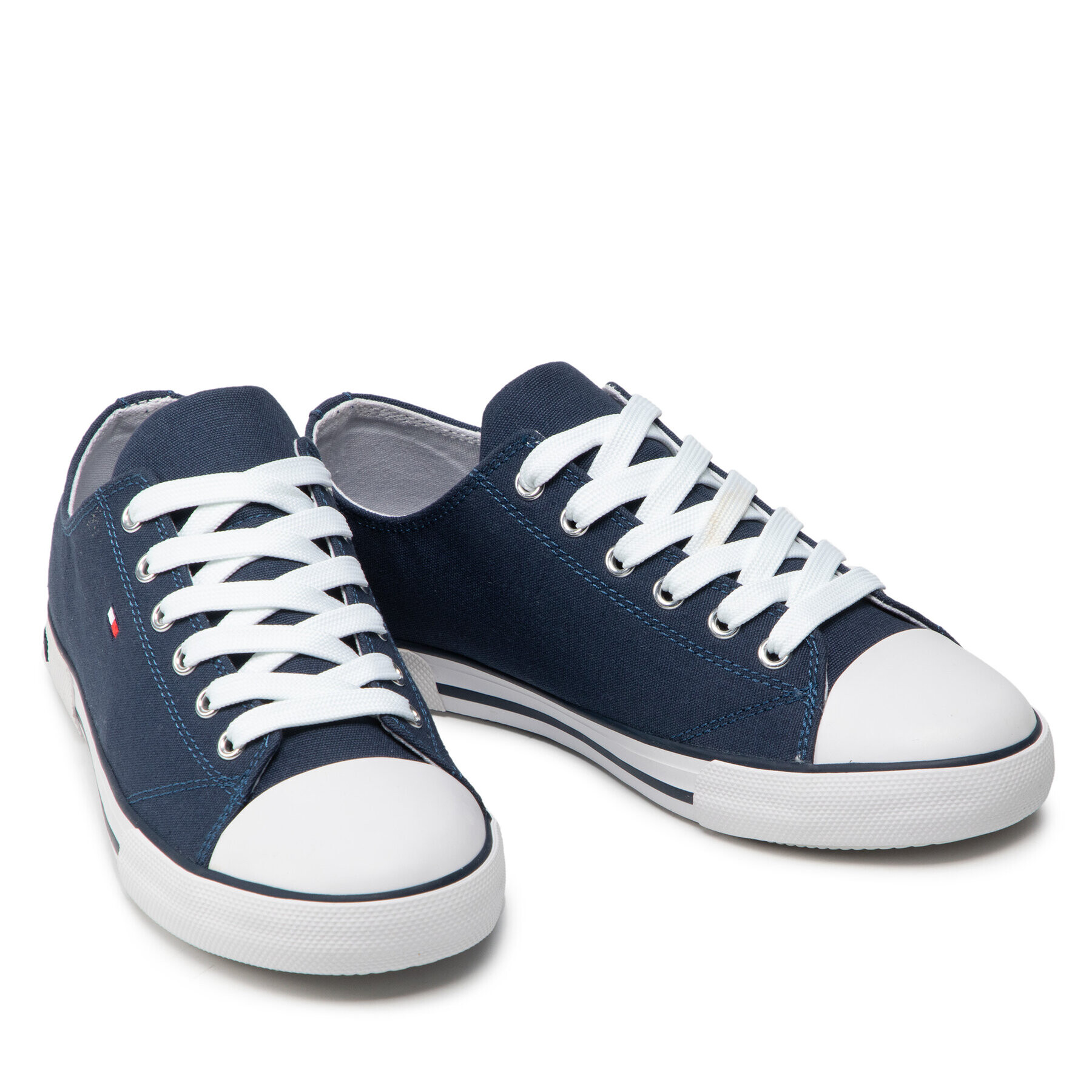 Tommy Hilfiger Plátenky Low Cut Lace-Up Sneaker T3X4-32207-0890 S Tmavomodrá - Pepit.sk