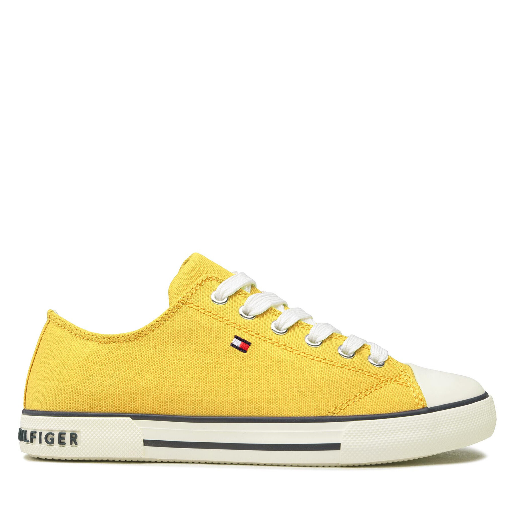 Tommy Hilfiger Plátenky Low Cut Lace-Up Sneaker T3X4-32207-0890 S Žltá - Pepit.sk