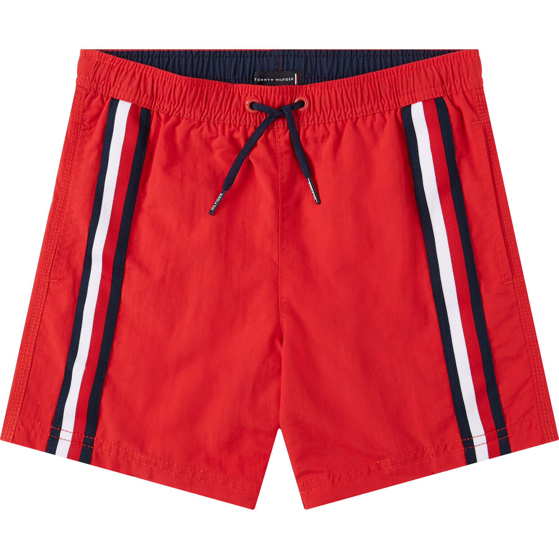 Tommy Hilfiger Plavecké šortky Medium Drawstring UB0UB00282 D Červená Regular Fit - Pepit.sk