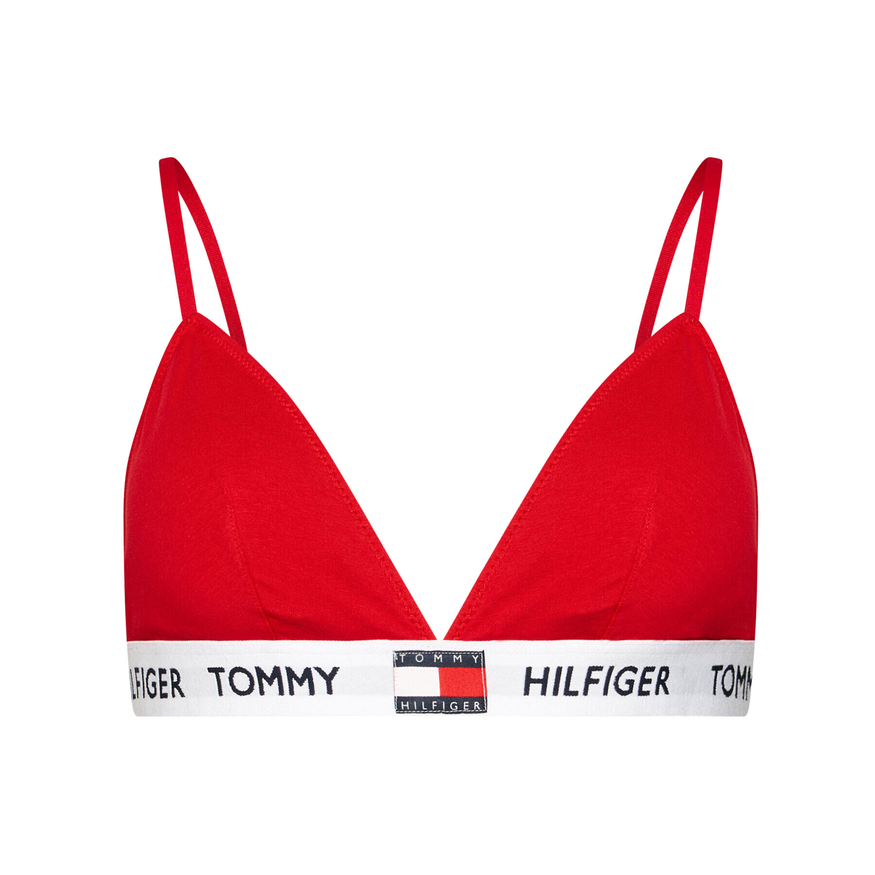 Tommy Hilfiger Podprsenka Bralette Padded Triangle Bra UW0UW02243 Červená - Pepit.sk