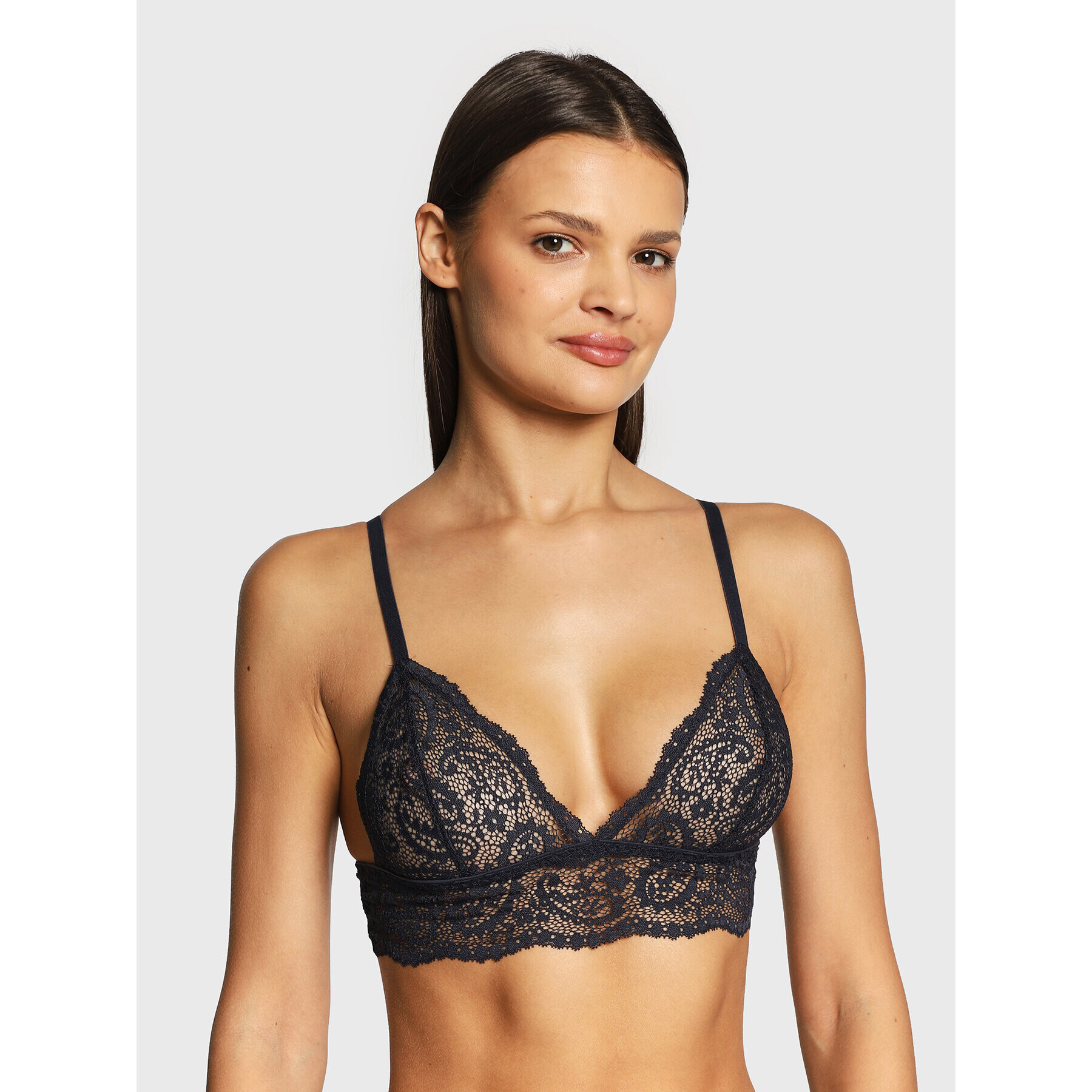 Tommy Hilfiger Podprsenka Bralette UW0UW03807 Tmavomodrá - Pepit.sk