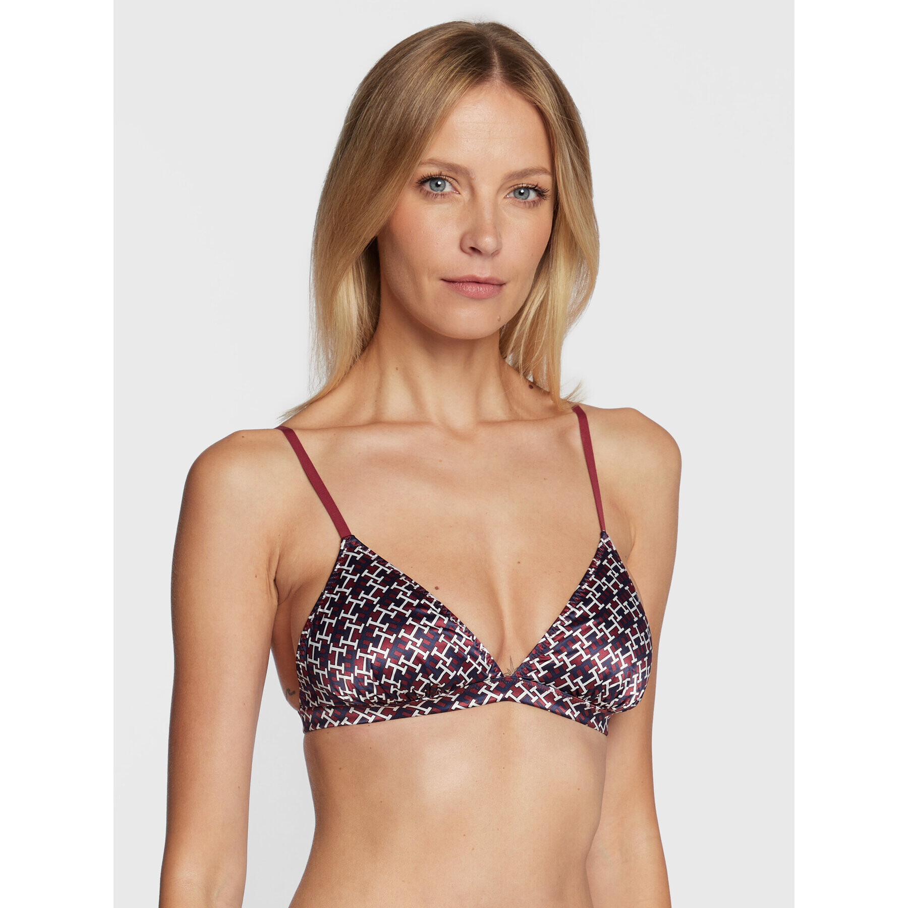 Tommy Hilfiger Podprsenka Bralette UW0UW03810 Bordová - Pepit.sk