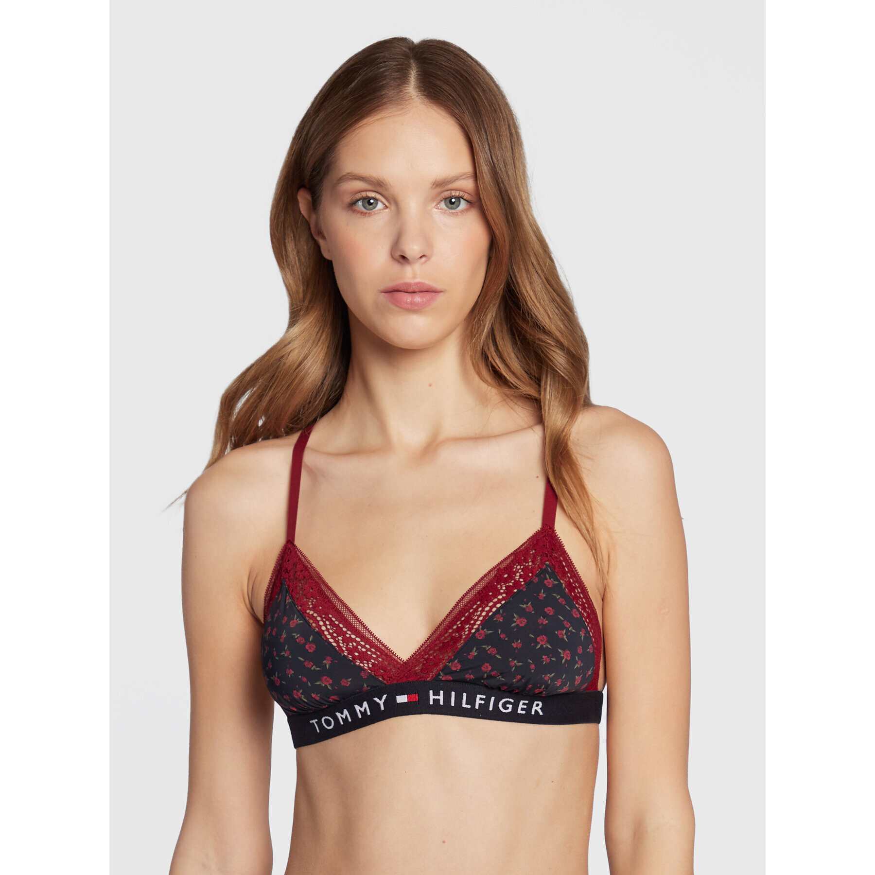 Tommy Hilfiger Podprsenka Bralette UW0UW03978 Červená - Pepit.sk