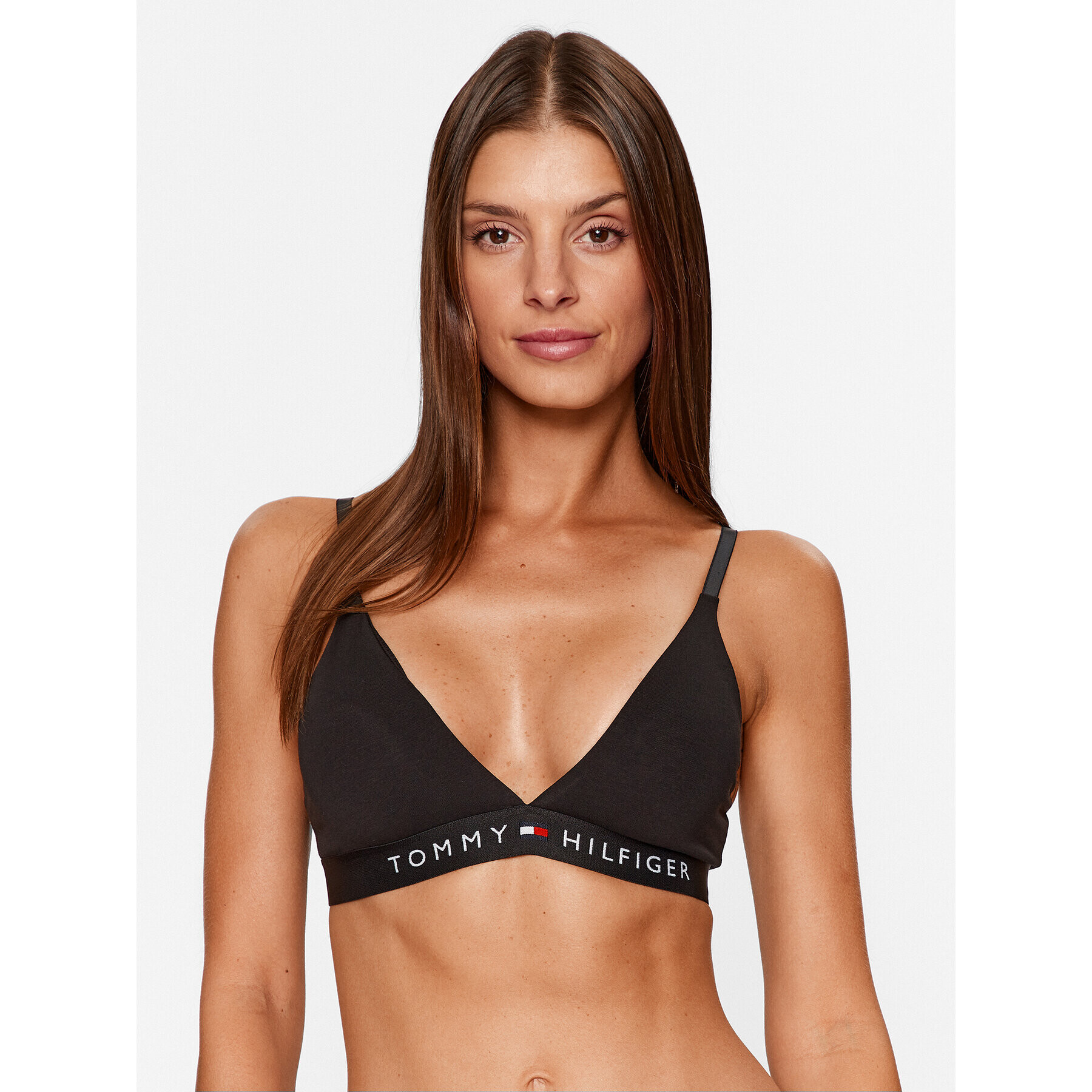 Tommy Hilfiger Podprsenka Bralette UW0UW04144 Čierna - Pepit.sk