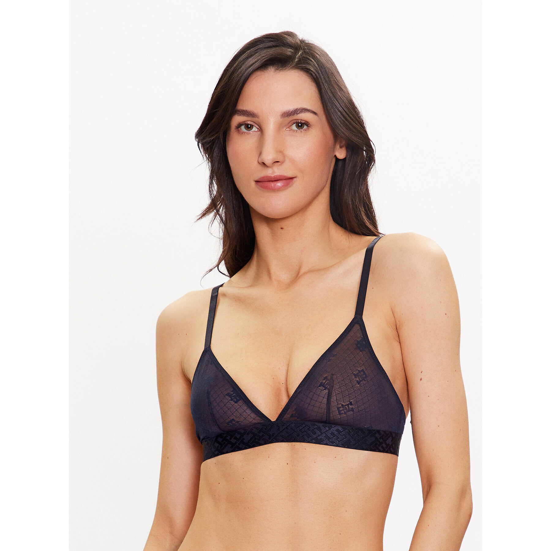 Tommy Hilfiger Podprsenka Bralette UW0UW04233 Tmavomodrá - Pepit.sk