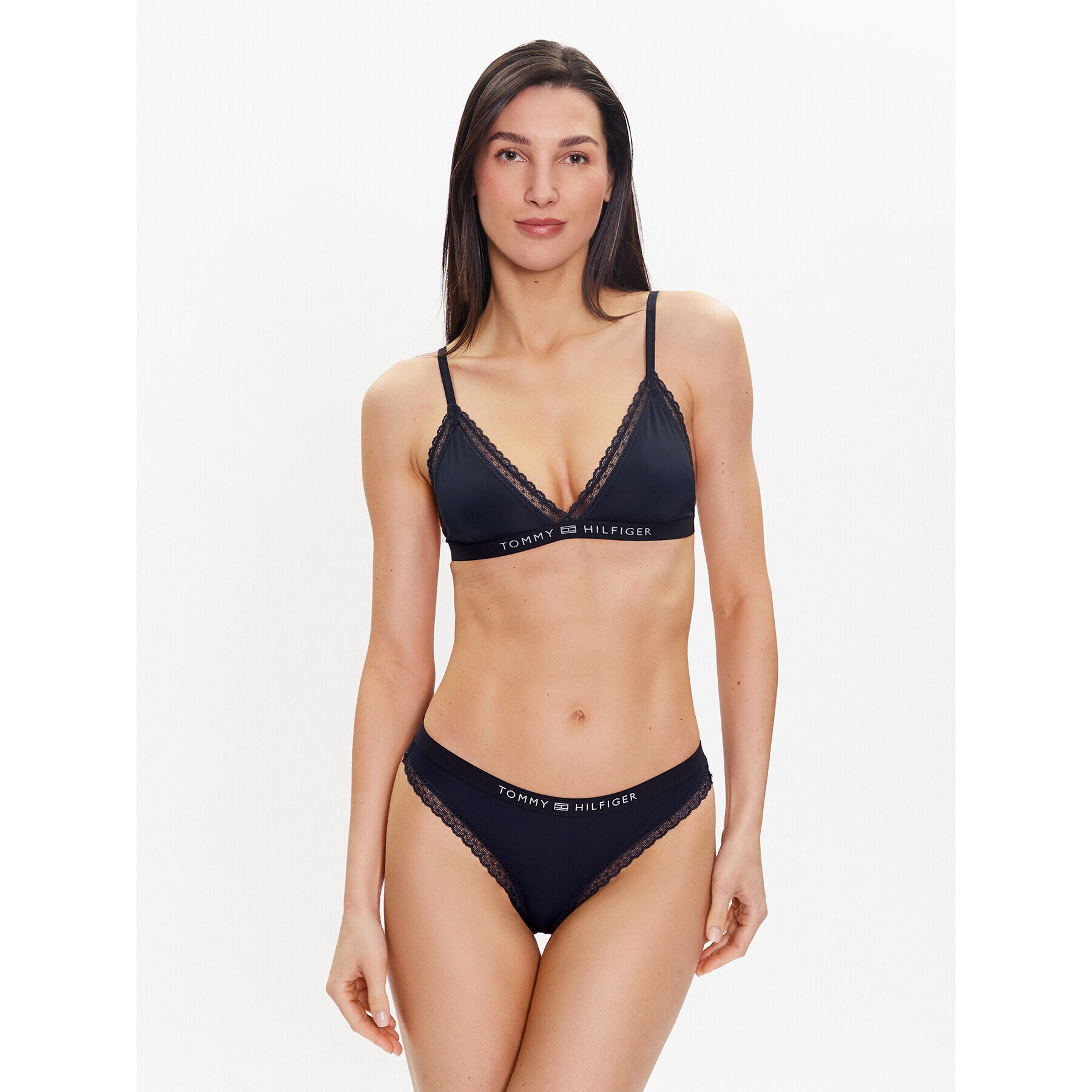 Tommy Hilfiger Podprsenka Bralette UW0UW04242 Tmavomodrá - Pepit.sk