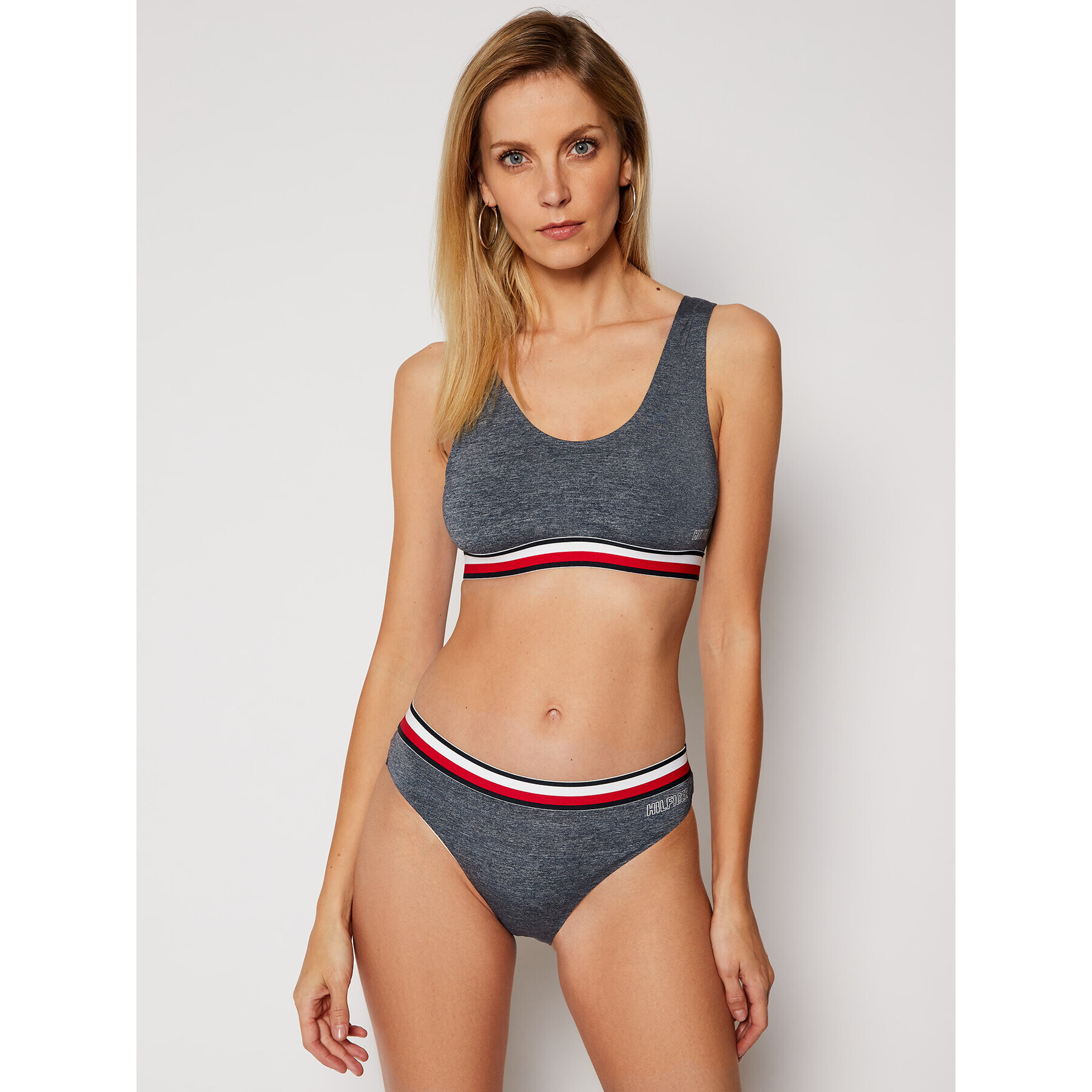 Tommy Hilfiger Podprsenkový top Bralette UW0UW02388 Tmavomodrá - Pepit.sk