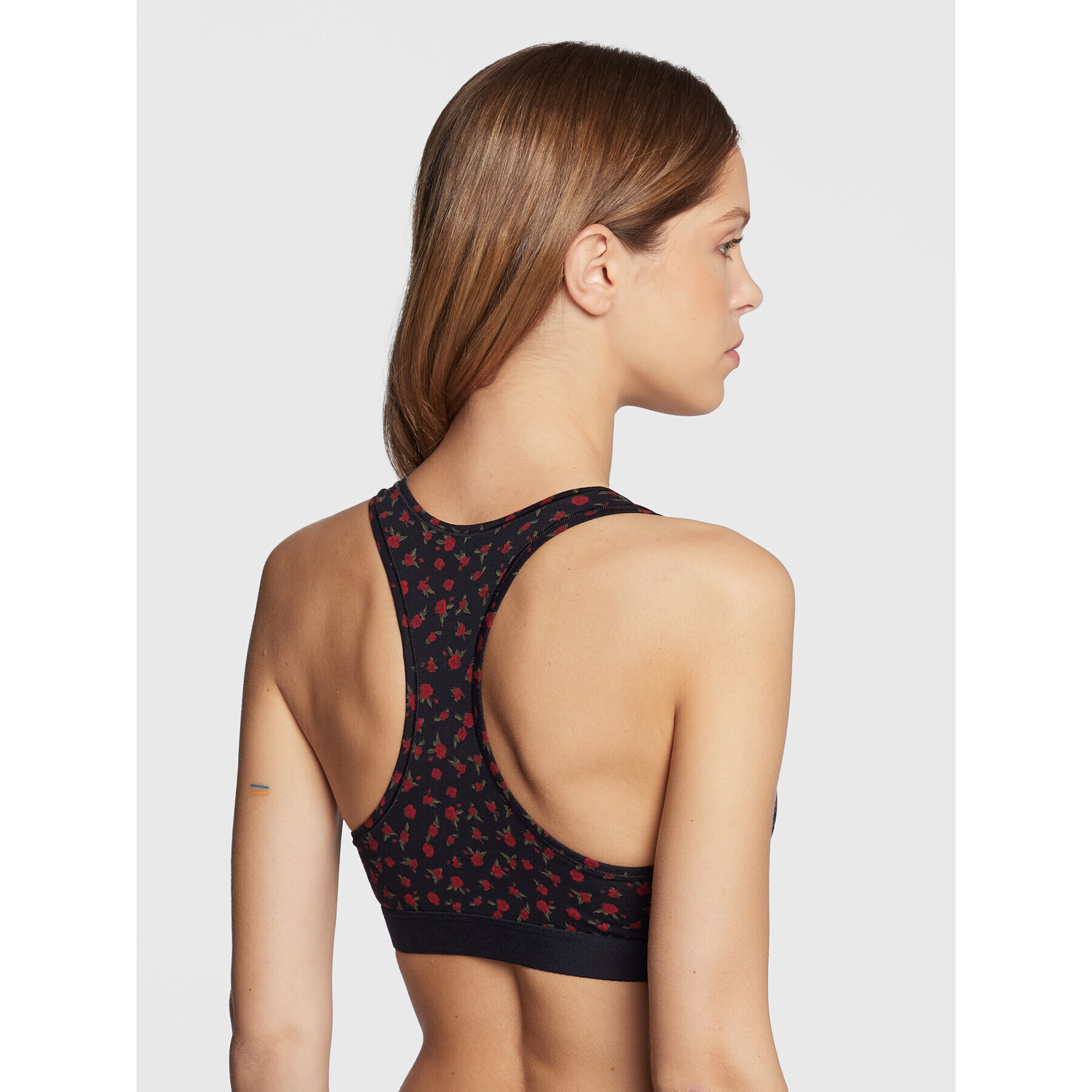 Tommy Hilfiger Podprsenkový top Unlined Print UW0UW03868 Tmavomodrá - Pepit.sk