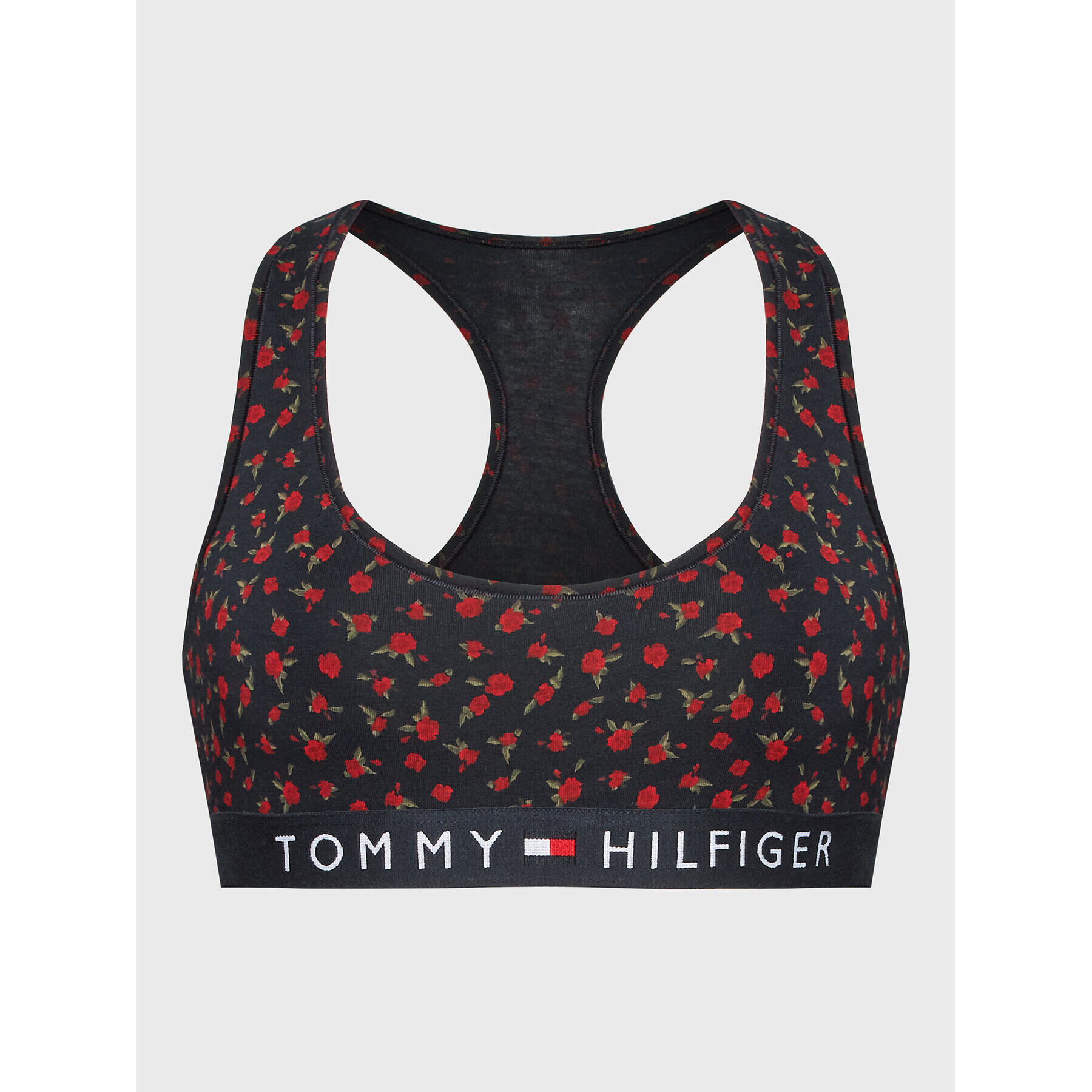 Tommy Hilfiger Podprsenkový top Unlined Print UW0UW03868 Tmavomodrá - Pepit.sk