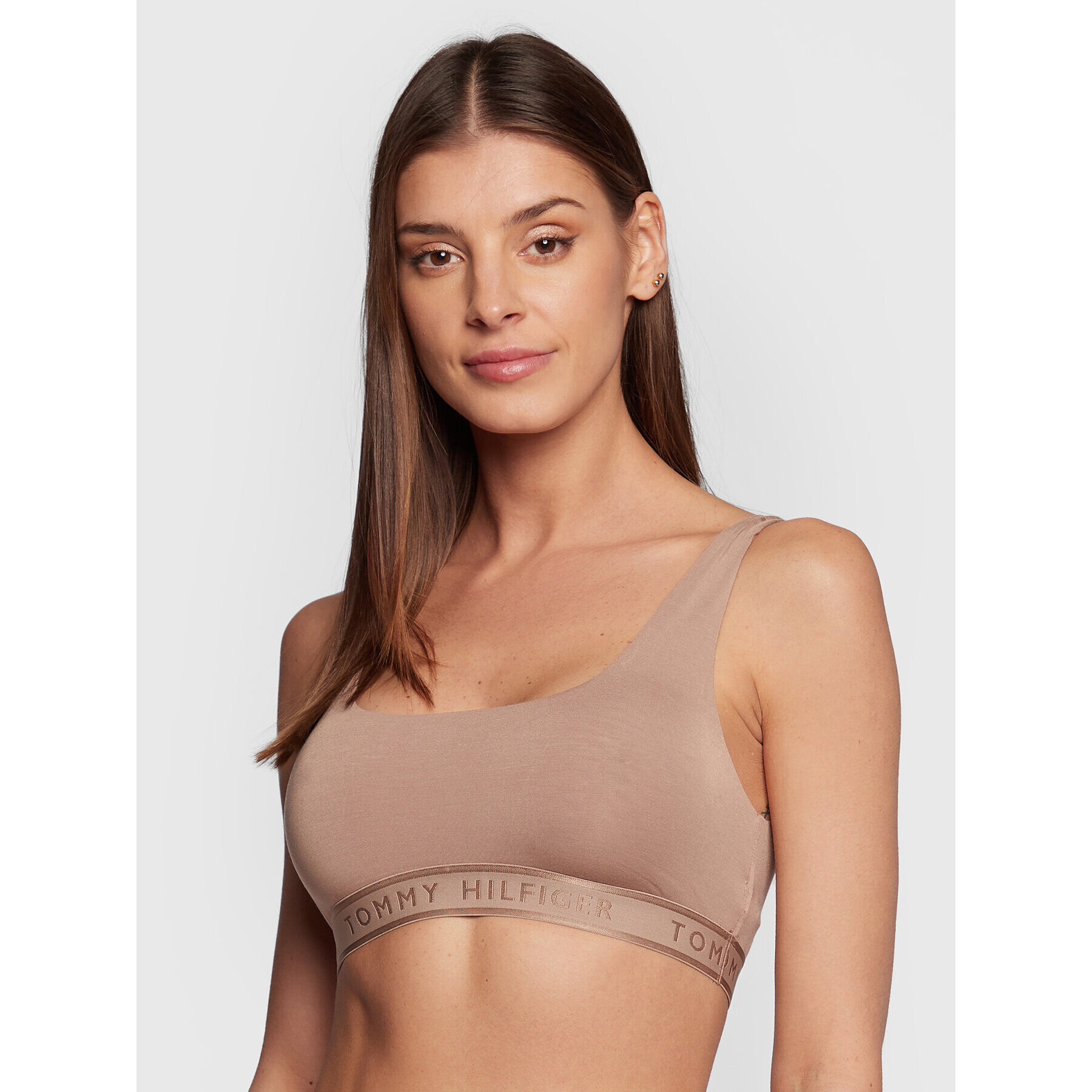 Tommy Hilfiger Podprsenkový top Unlined UW0UW03804 Béžová - Pepit.sk