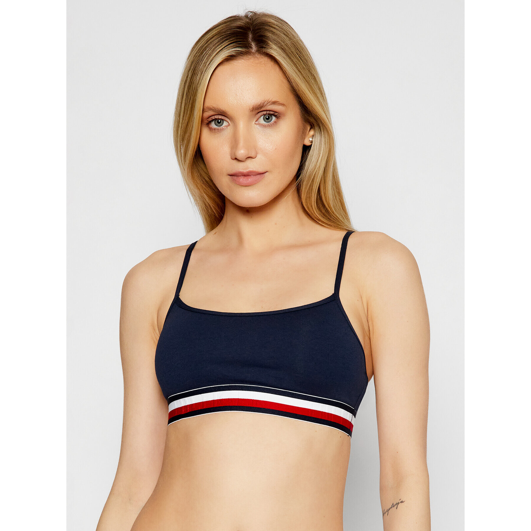 Tommy Hilfiger Podprsenkový top UW0UW00425 Tmavomodrá - Pepit.sk