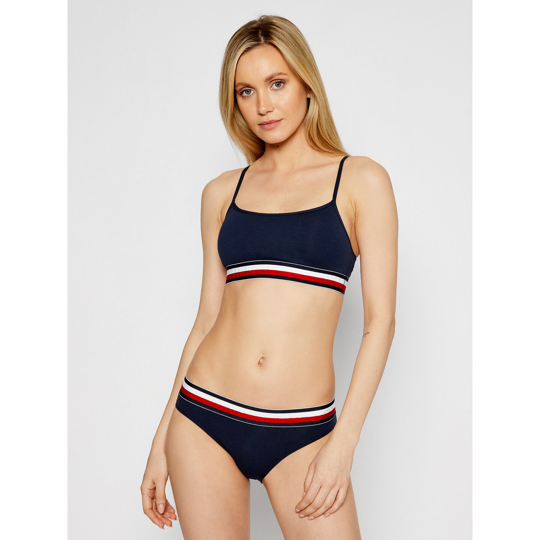 Tommy Hilfiger Podprsenkový top UW0UW00425 Tmavomodrá - Pepit.sk