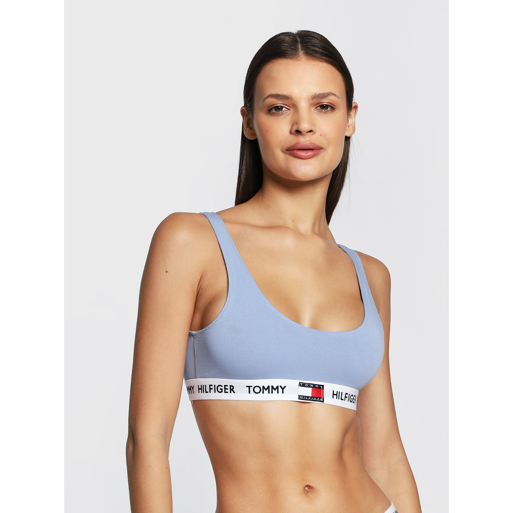 Tommy Hilfiger Podprsenkový top UW0UW02225 Modrá - Pepit.sk